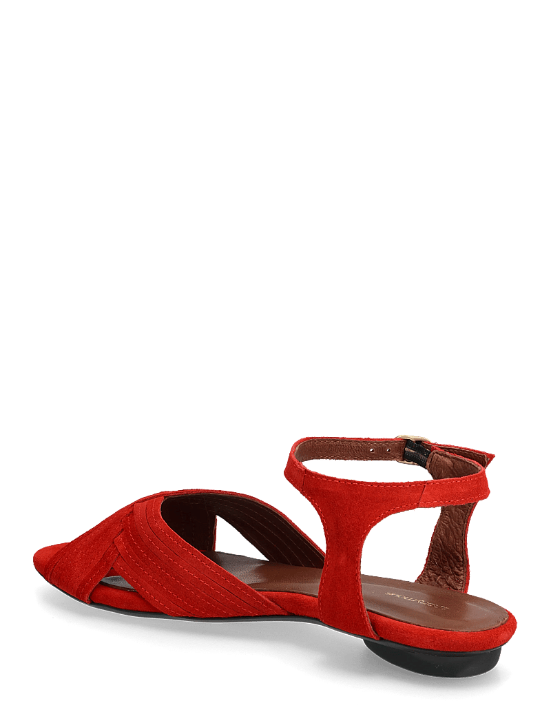 Anonymous Copenhagen - Niabi 10 - platta sandaler - calf suede ruby red - 2