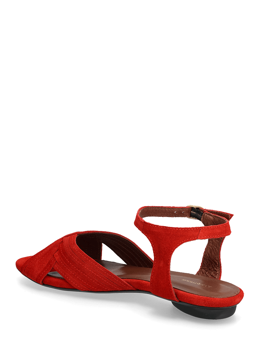 Anonymous Copenhagen - Niabi 10 - flade sandaler - calf suede ruby red - 2