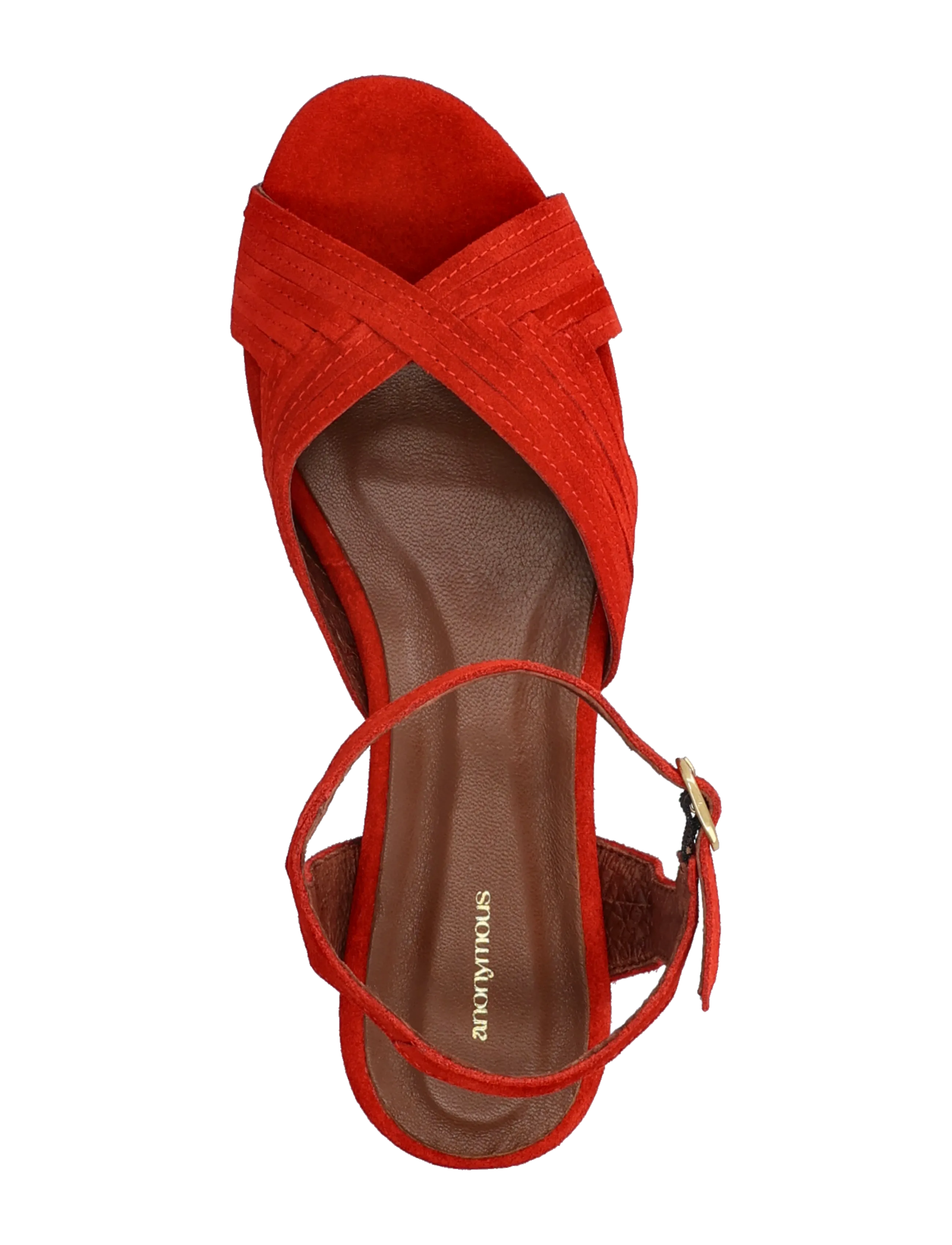 Anonymous Copenhagen - Niabi 10 - flade sandaler - calf suede ruby red - 3