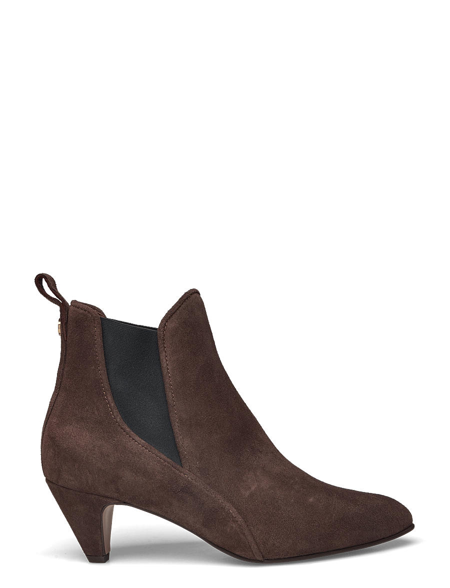 Anonymous Copenhagen - Rikley - ankelboots med hæl - calf suede coffee brown - 1