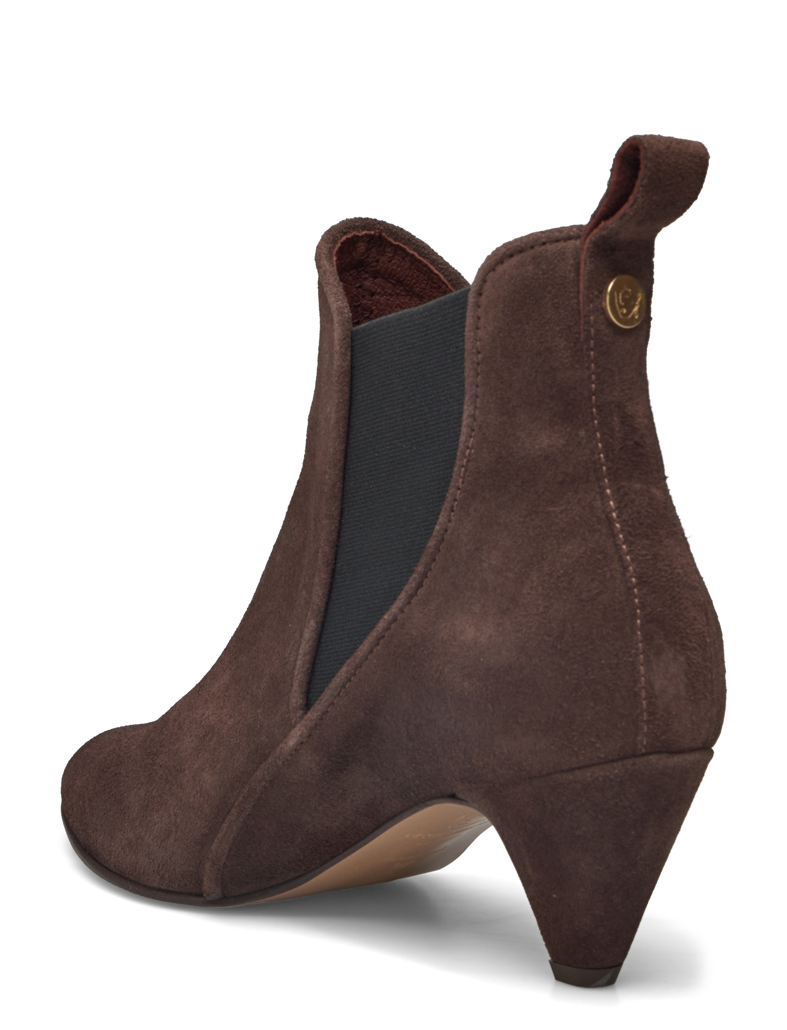 Anonymous Copenhagen - Rikley - ankelboots med hæl - calf suede coffee brown - 2