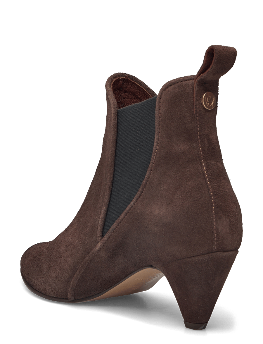 Anonymous Copenhagen - Rikley - ankelboots med hæl - calf suede coffee brown - 2