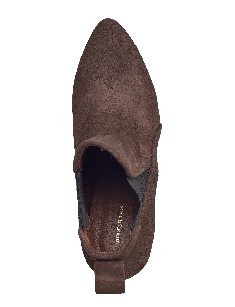Anonymous Copenhagen - Rikley - ankelboots med hæl - calf suede coffee brown - 3