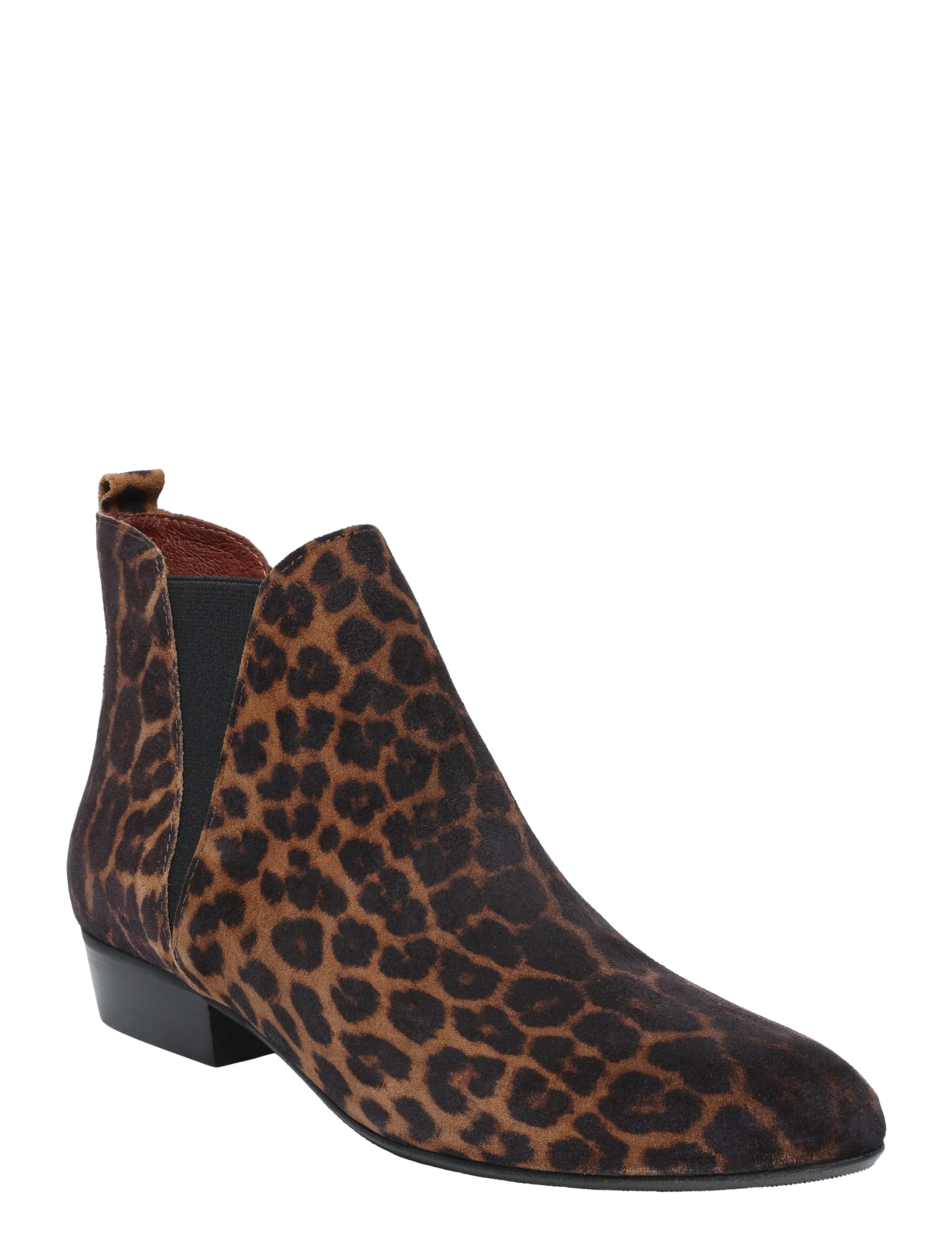 CALF SUEDE PRINT LEOPARD