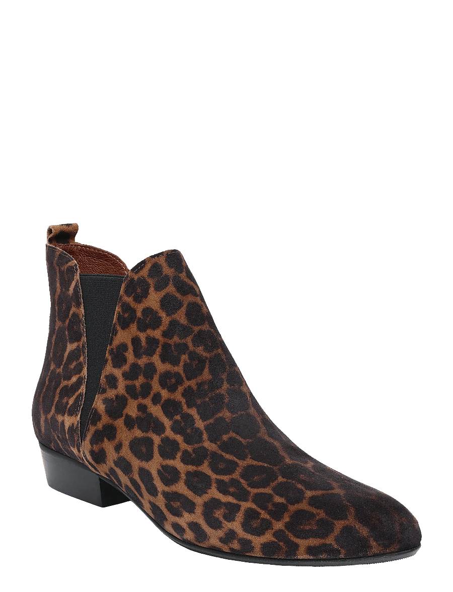 Anonymous Copenhagen - Rita - madalad poolsaapad - calf suede print leopard - 0