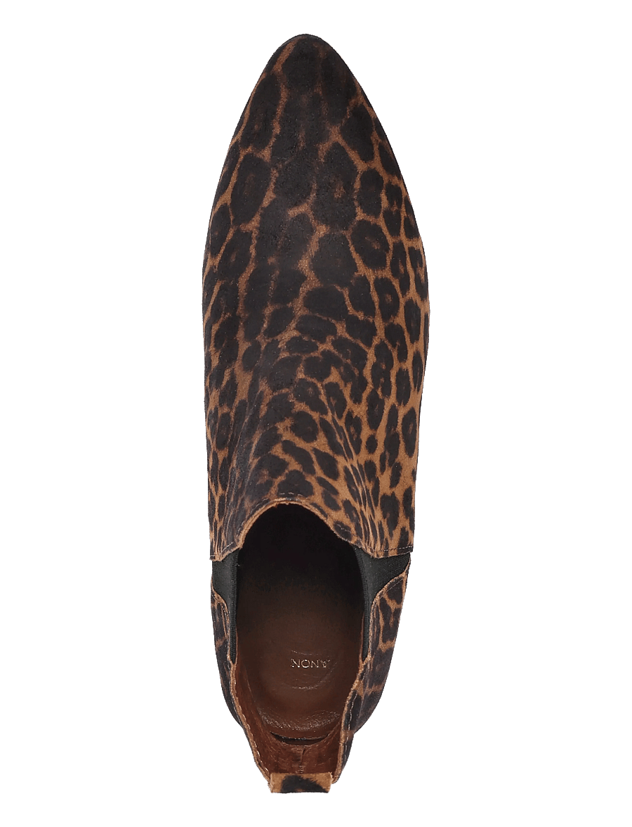 Anonymous Copenhagen - Rita - madalad poolsaapad - calf suede print leopard - 3