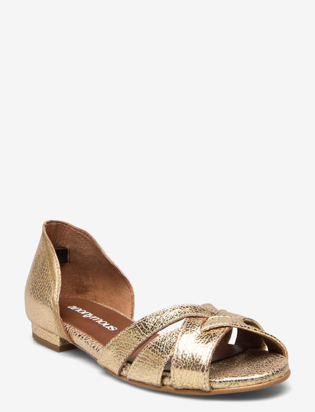 Anonymous Copenhagen - Sanni 20 - ballerinaer - crackled metallic goat gold - 1