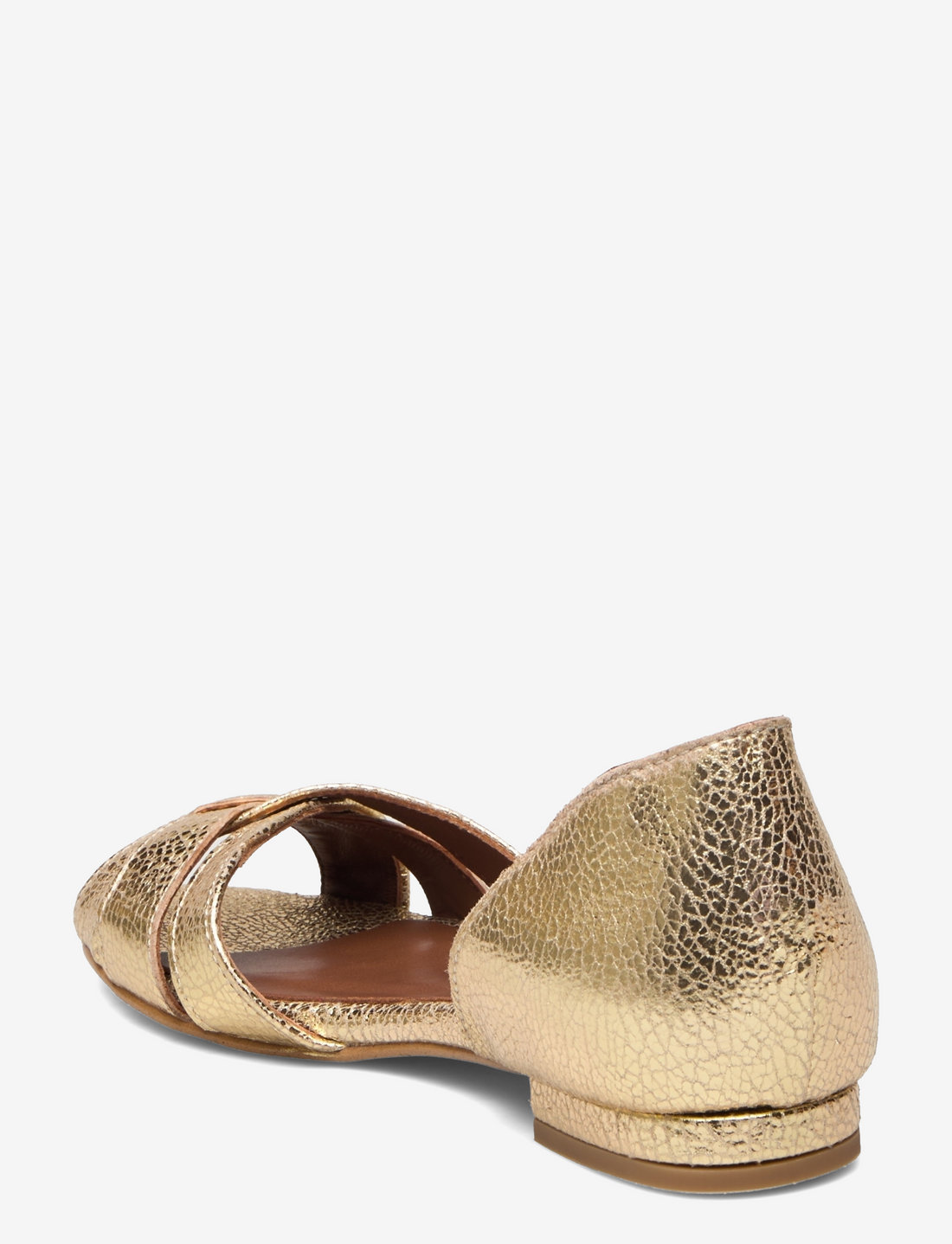 Anonymous Copenhagen - Sanni 20 - ballerinaer - crackled metallic goat gold - 3