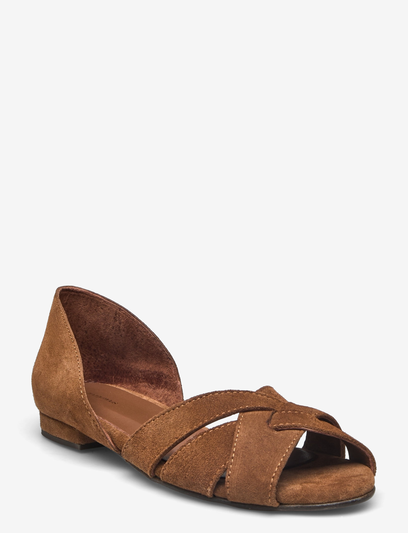 Anonymous Copenhagen - Sanni 20 - flat sandals - calf suede cinnamon - 0