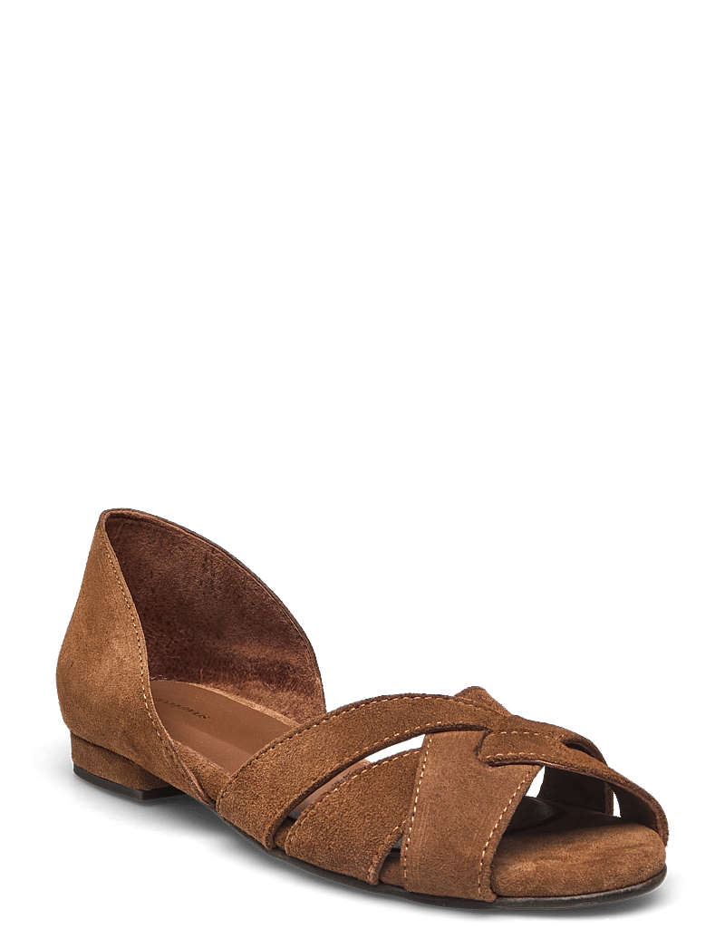 Anonymous Copenhagen - Sanni 20 - flache sandalen - calf suede cinnamon - 1