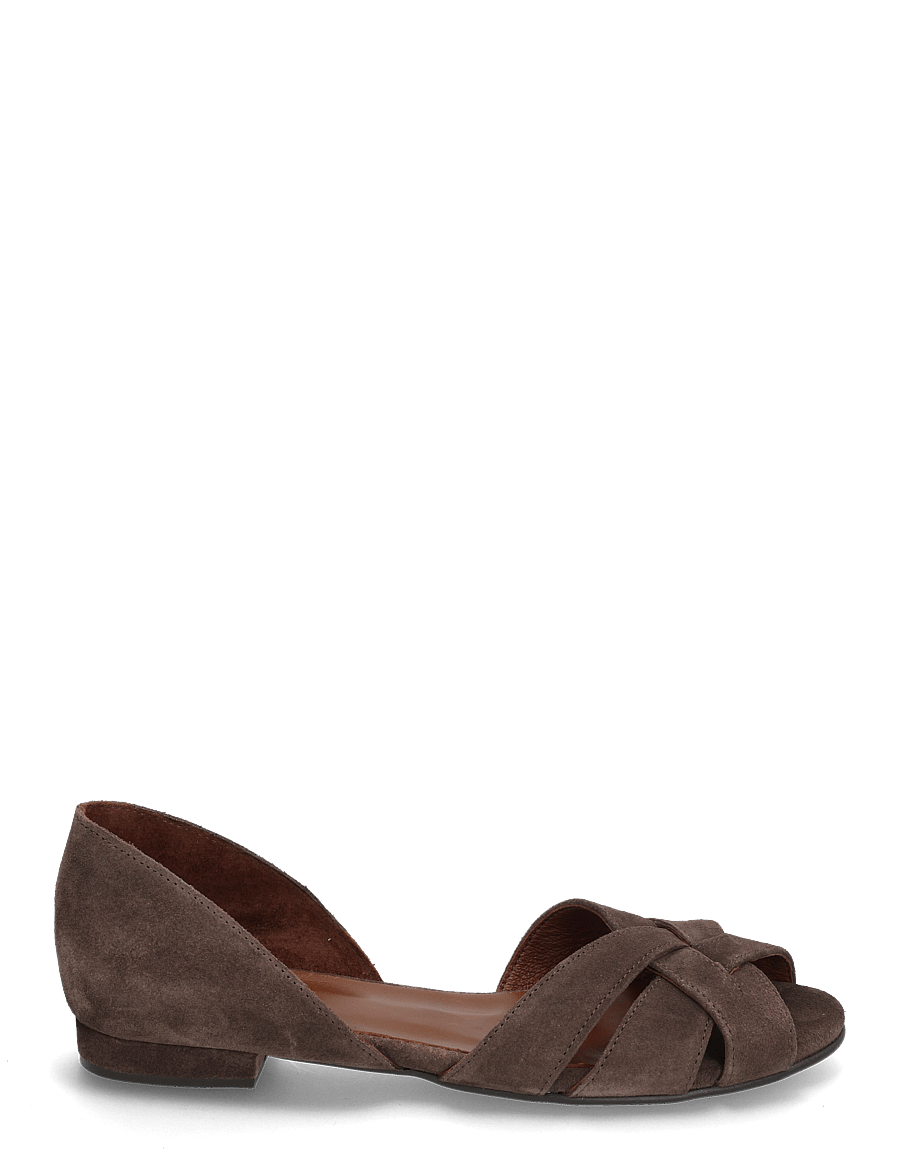 Anonymous Copenhagen - Sanni 20 - flat sandals - calf suede coffee brown - 1