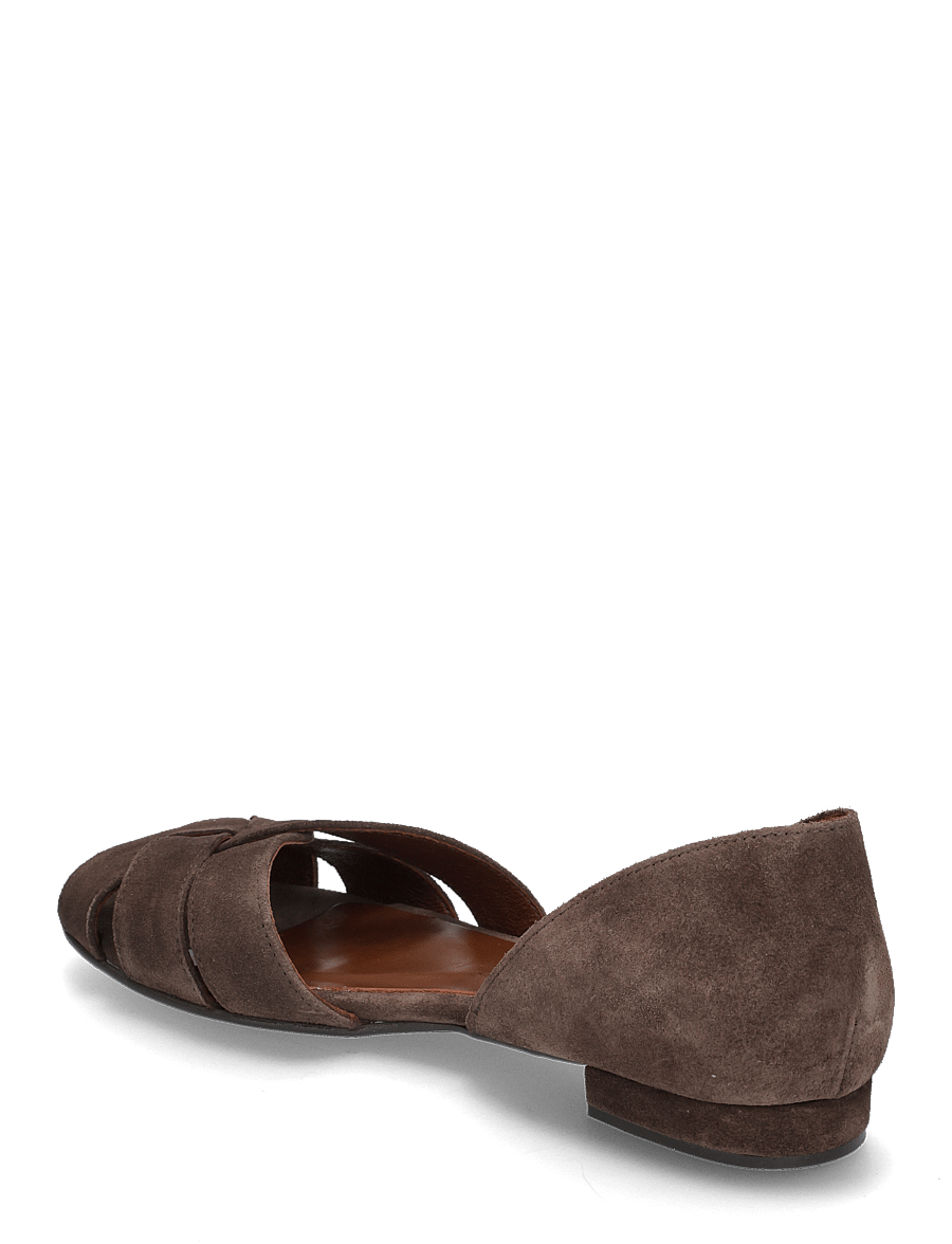 Anonymous Copenhagen - Sanni 20 - flat sandals - calf suede coffee brown - 2