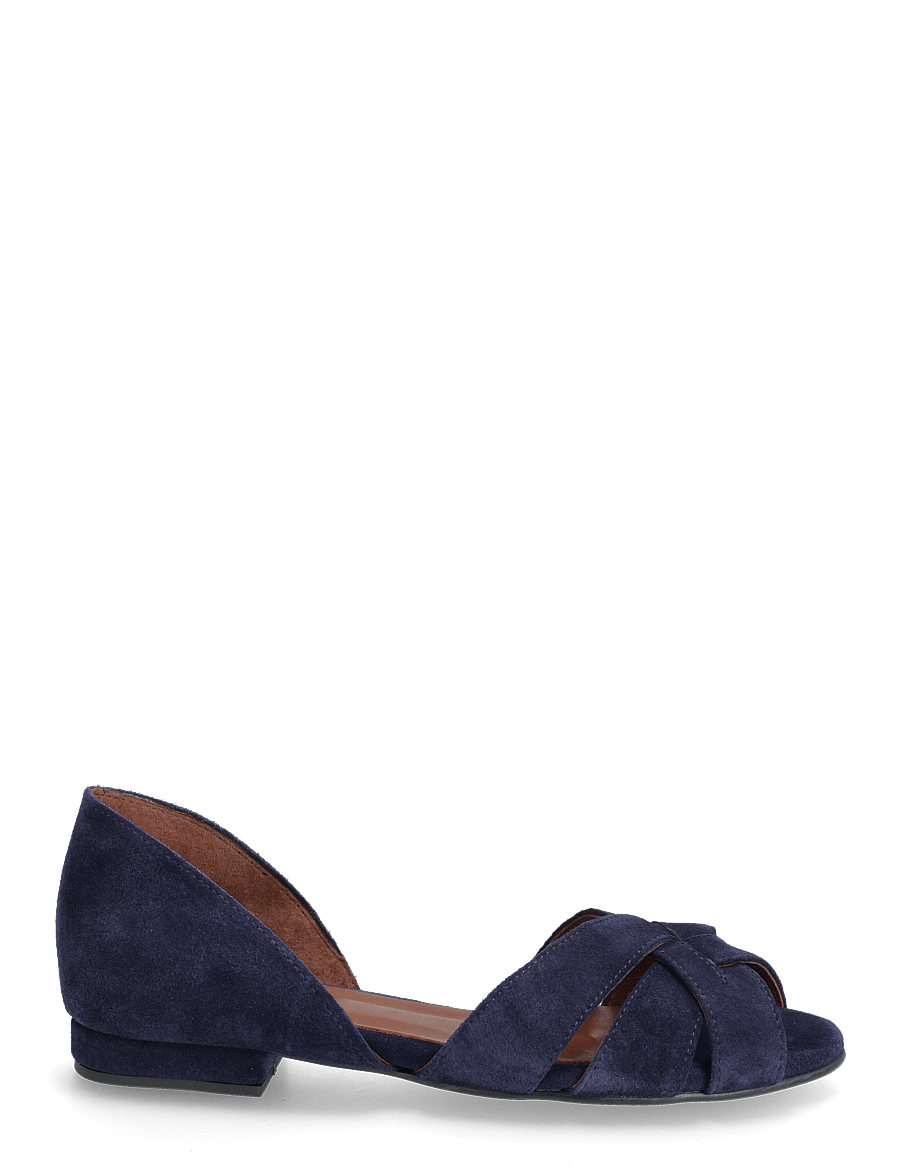 Anonymous Copenhagen - Sanni 20 - kontsata sandaalid - calf suede ink blue - 1