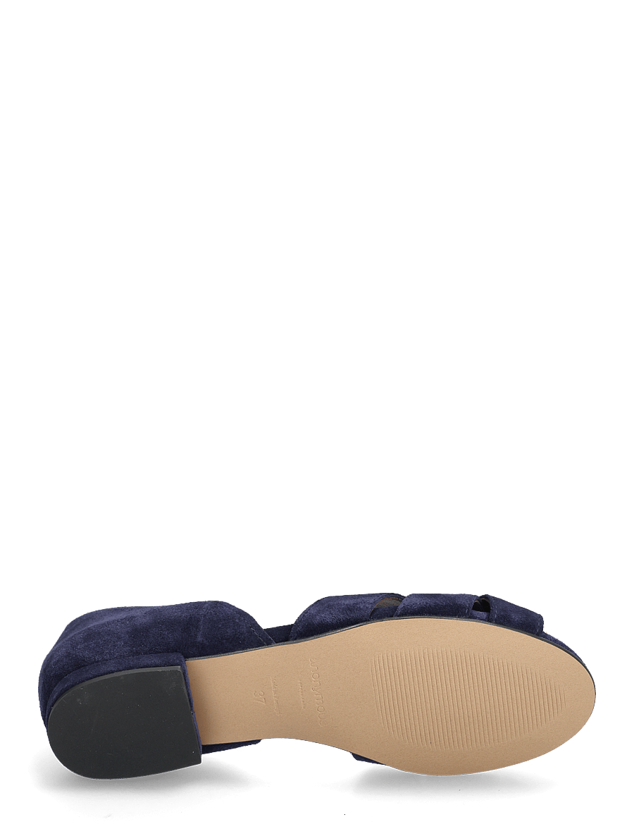 Anonymous Copenhagen - Sanni 20 - kontsata sandaalid - calf suede ink blue - 4