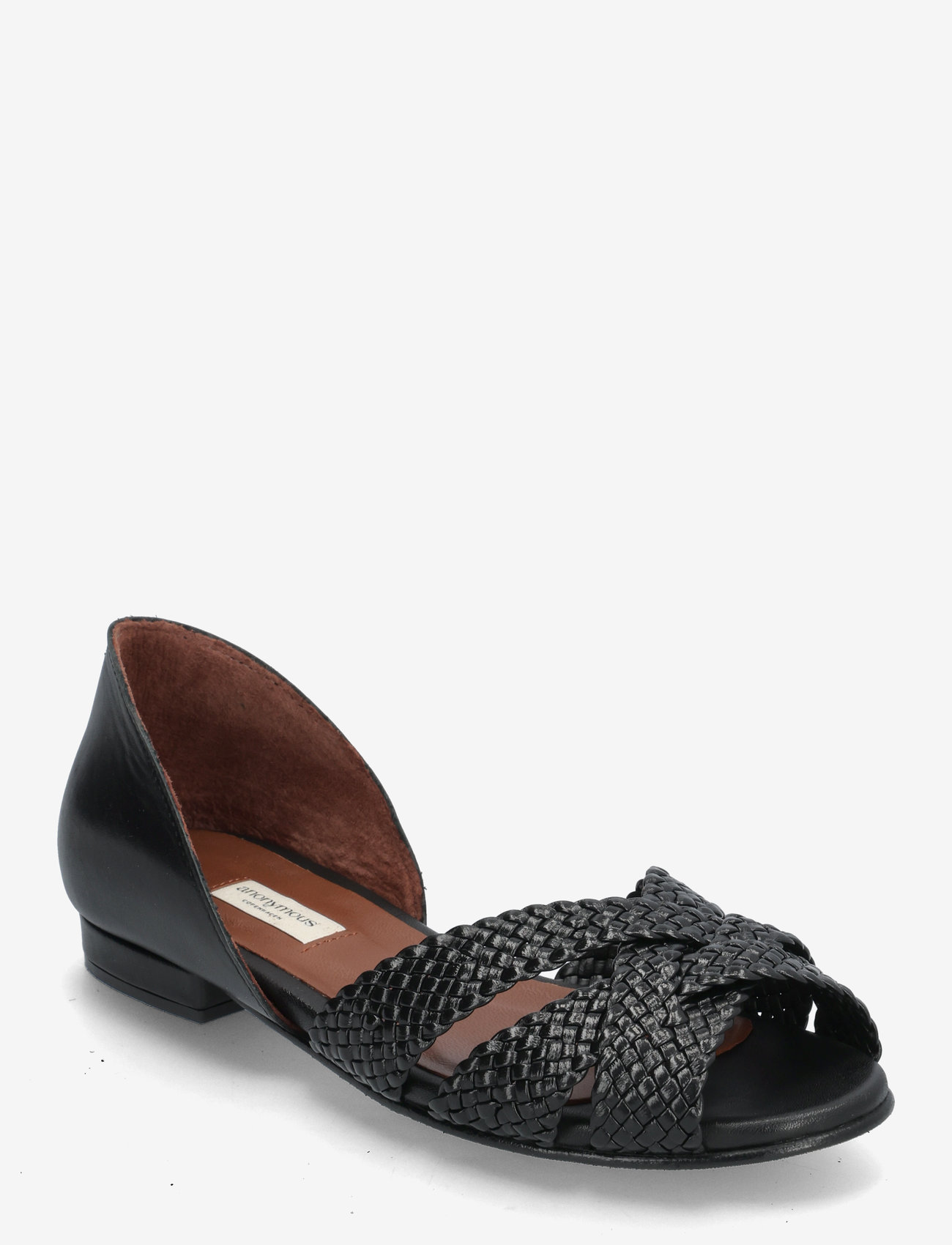 Anonymous Copenhagen - Sanni 20 hand-braided - flache sandalen - hand-braided leather black - 0