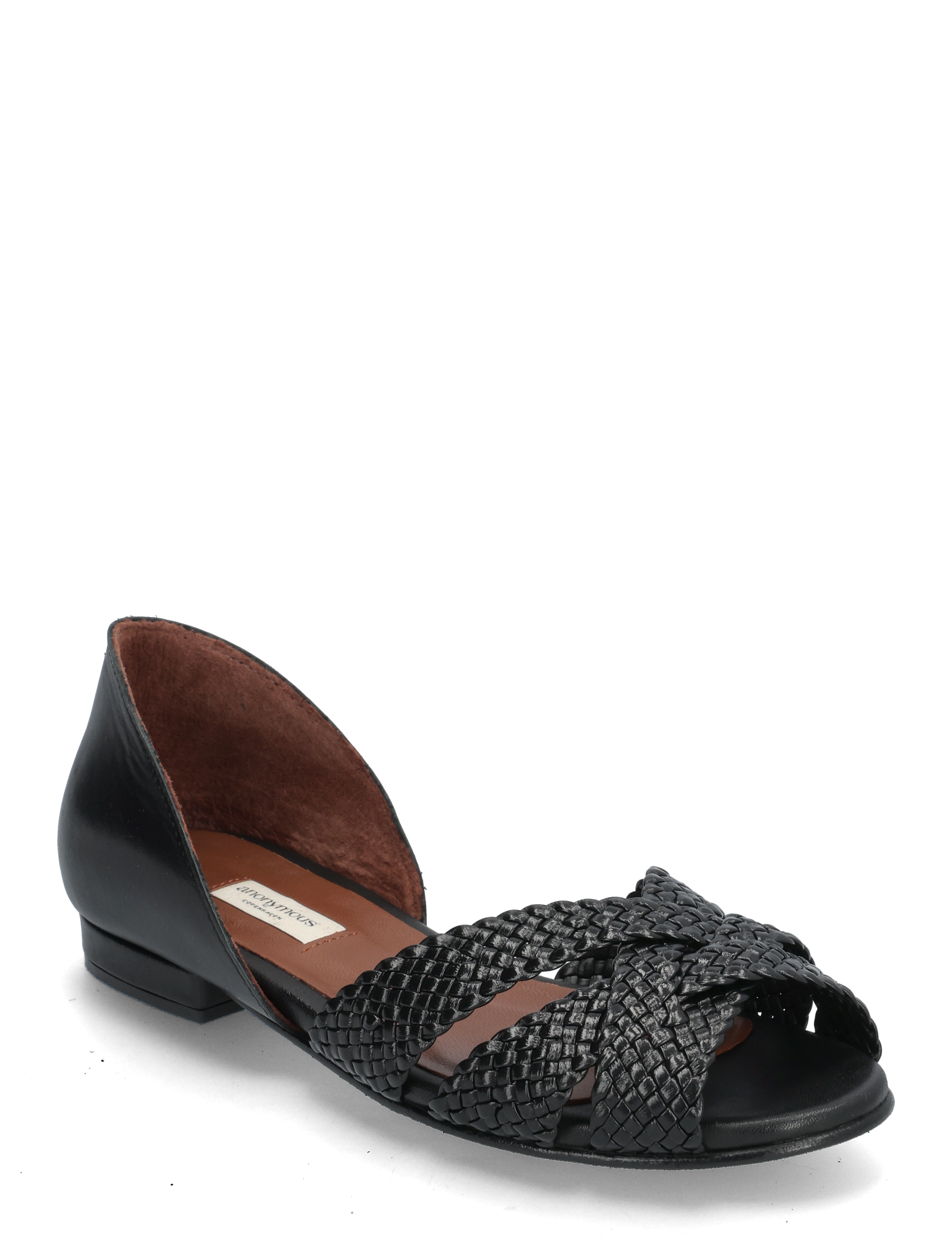 Anonymous Copenhagen Sanni 20 hand-braided - Sandaler - HAND-BRAIDED LEATHER BLACK / black