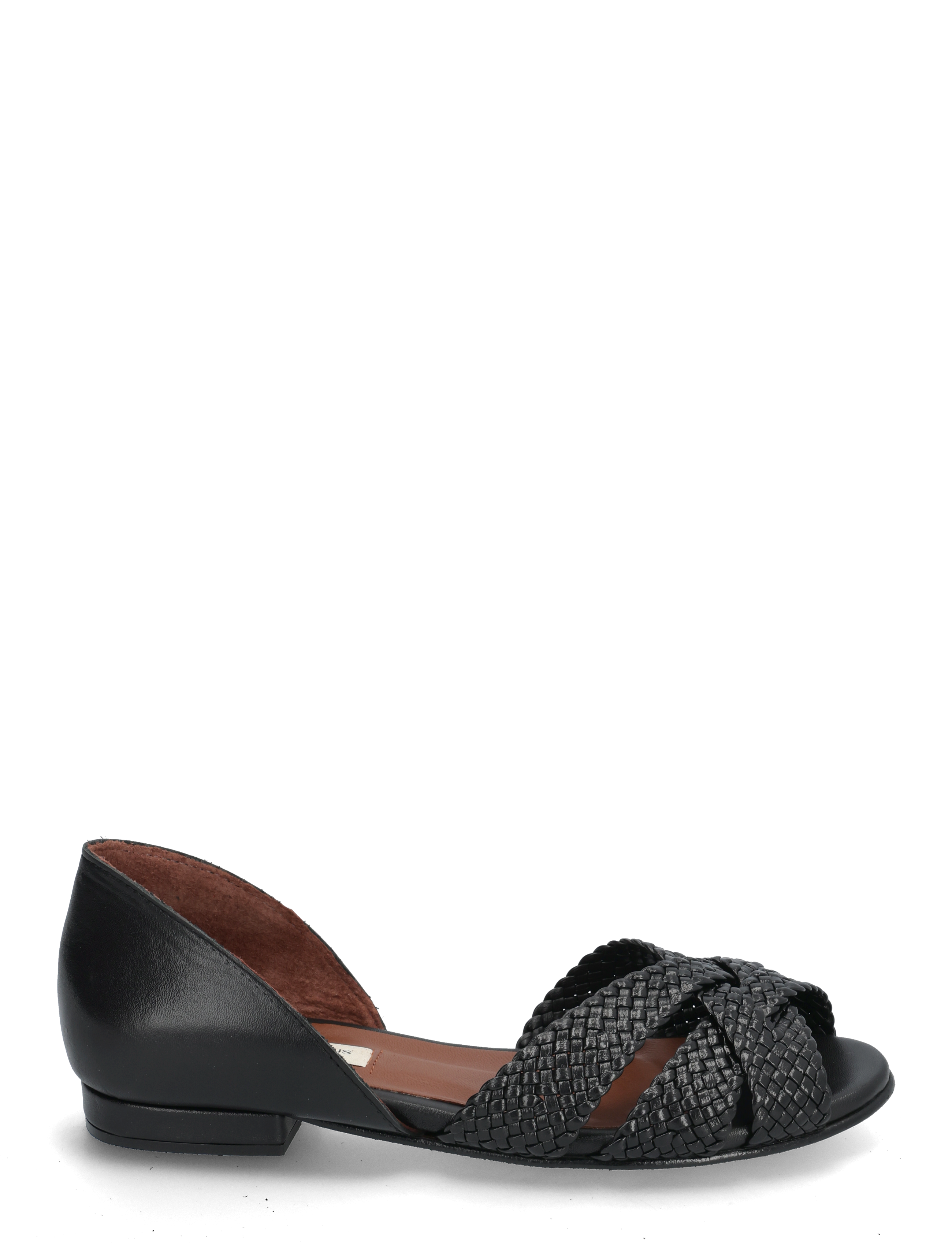 Anonymous Copenhagen - Sanni 20 hand-braided - flache sandalen - hand-braided leather black - 1