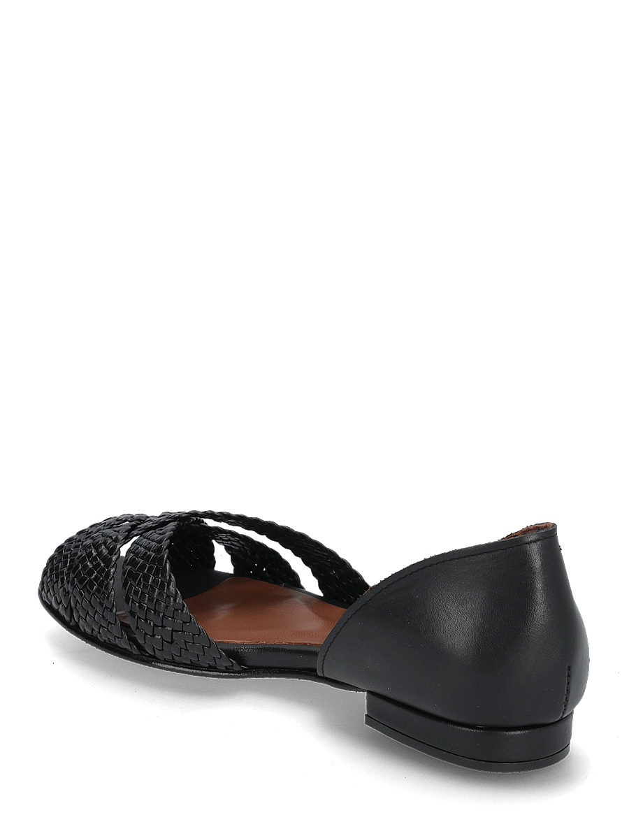 Anonymous Copenhagen - Sanni 20 hand-braided - flache sandalen - hand-braided leather black - 2