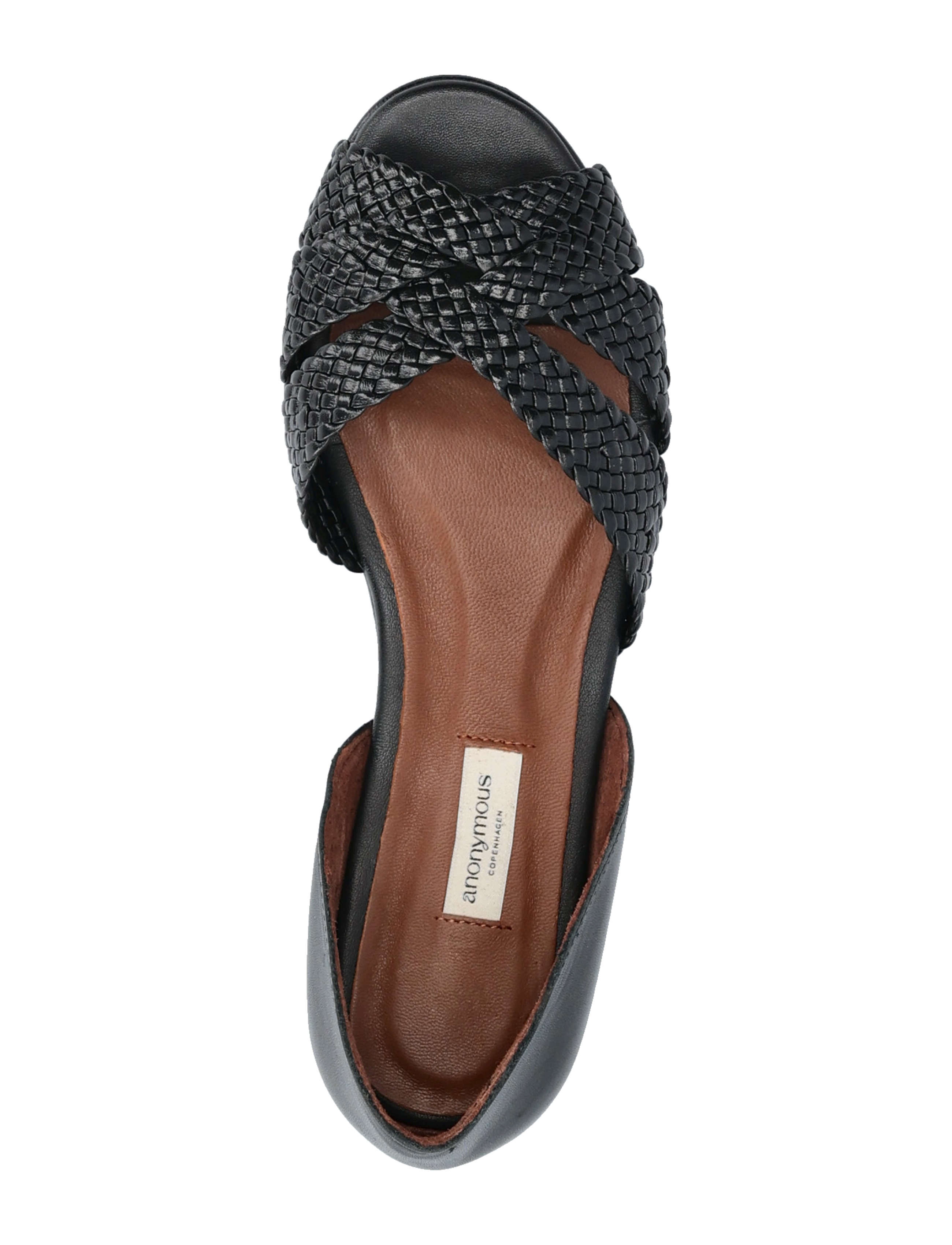 Anonymous Copenhagen - Sanni 20 hand-braided - flache sandalen - hand-braided leather black - 3