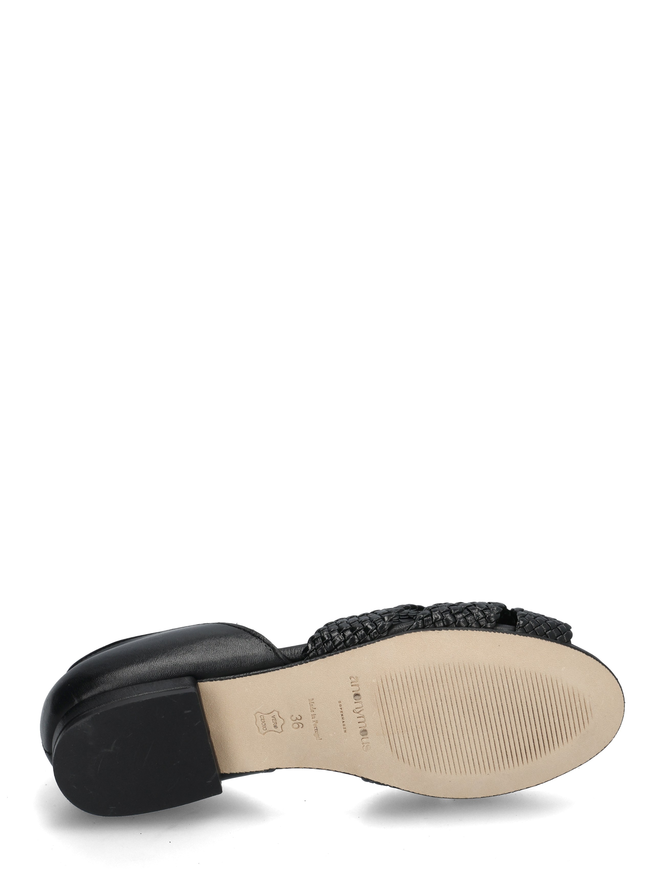 Anonymous Copenhagen - Sanni 20 hand-braided - flache sandalen - hand-braided leather black - 4
