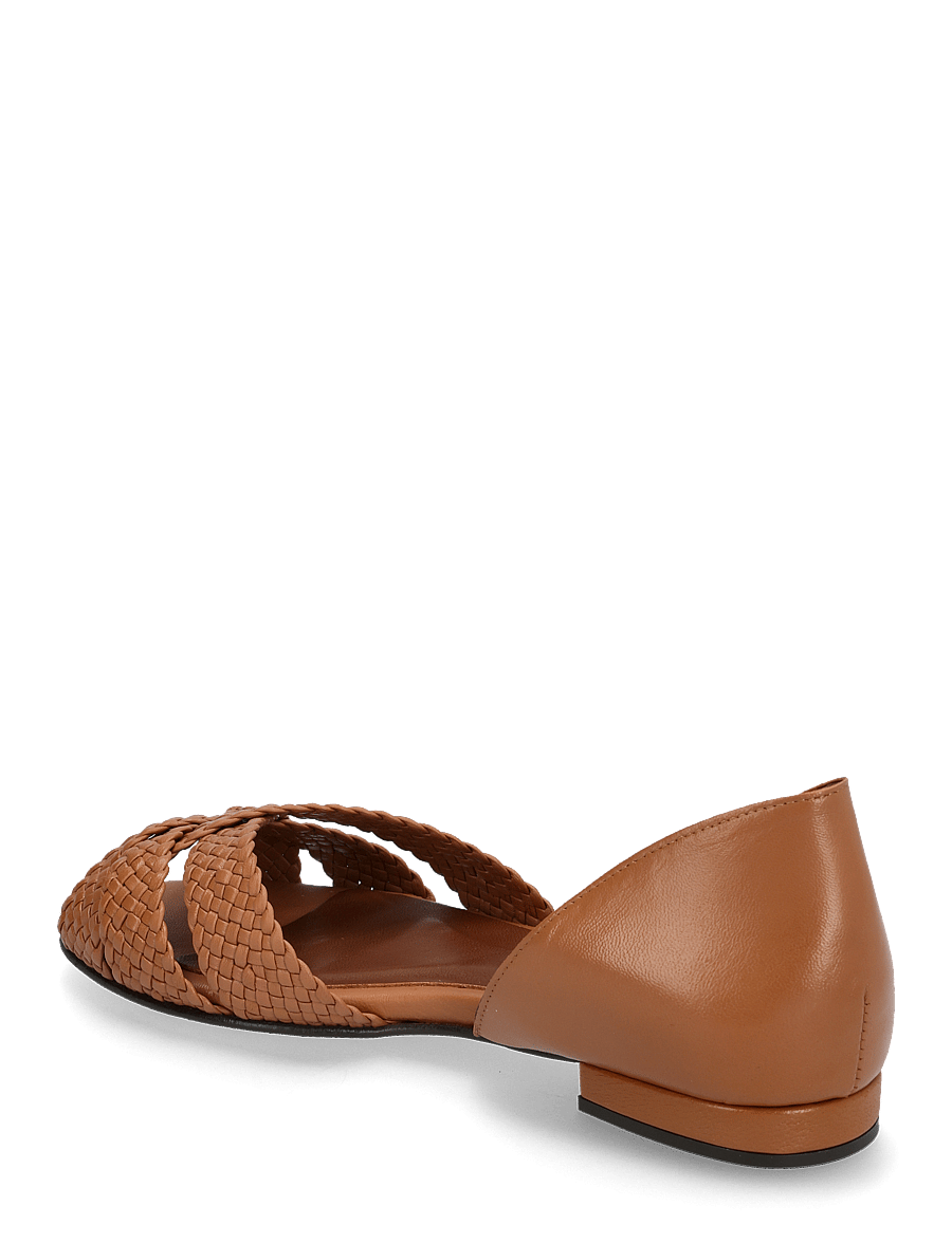 Anonymous Copenhagen - Sanni 20 hand-braided - flade sandaler - hand-braided leather caramel - 3