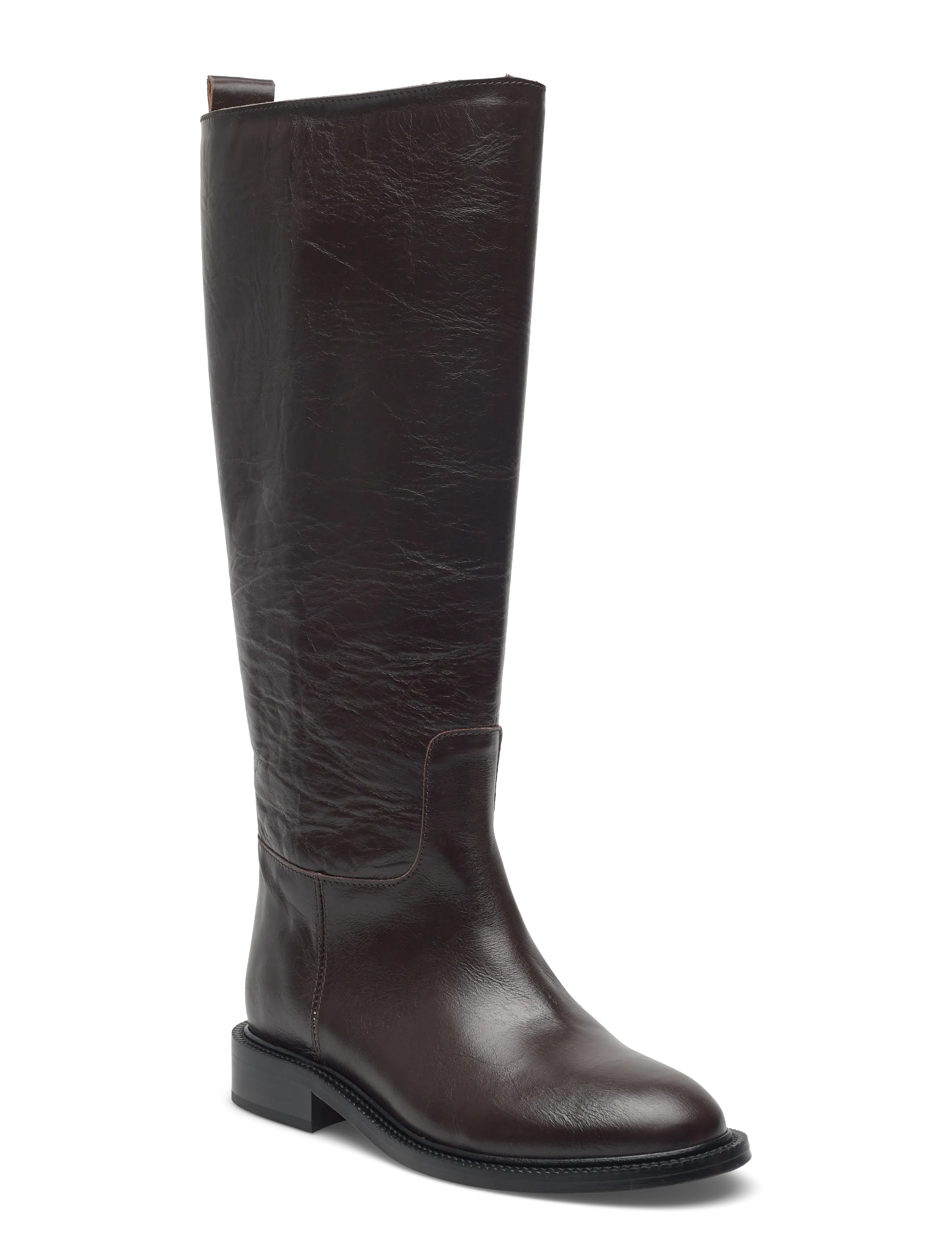 Anonymous Copenhagen Semih - Lange støvler - CRINKLED SOFT CALF ESPRESSO BROWN / brown