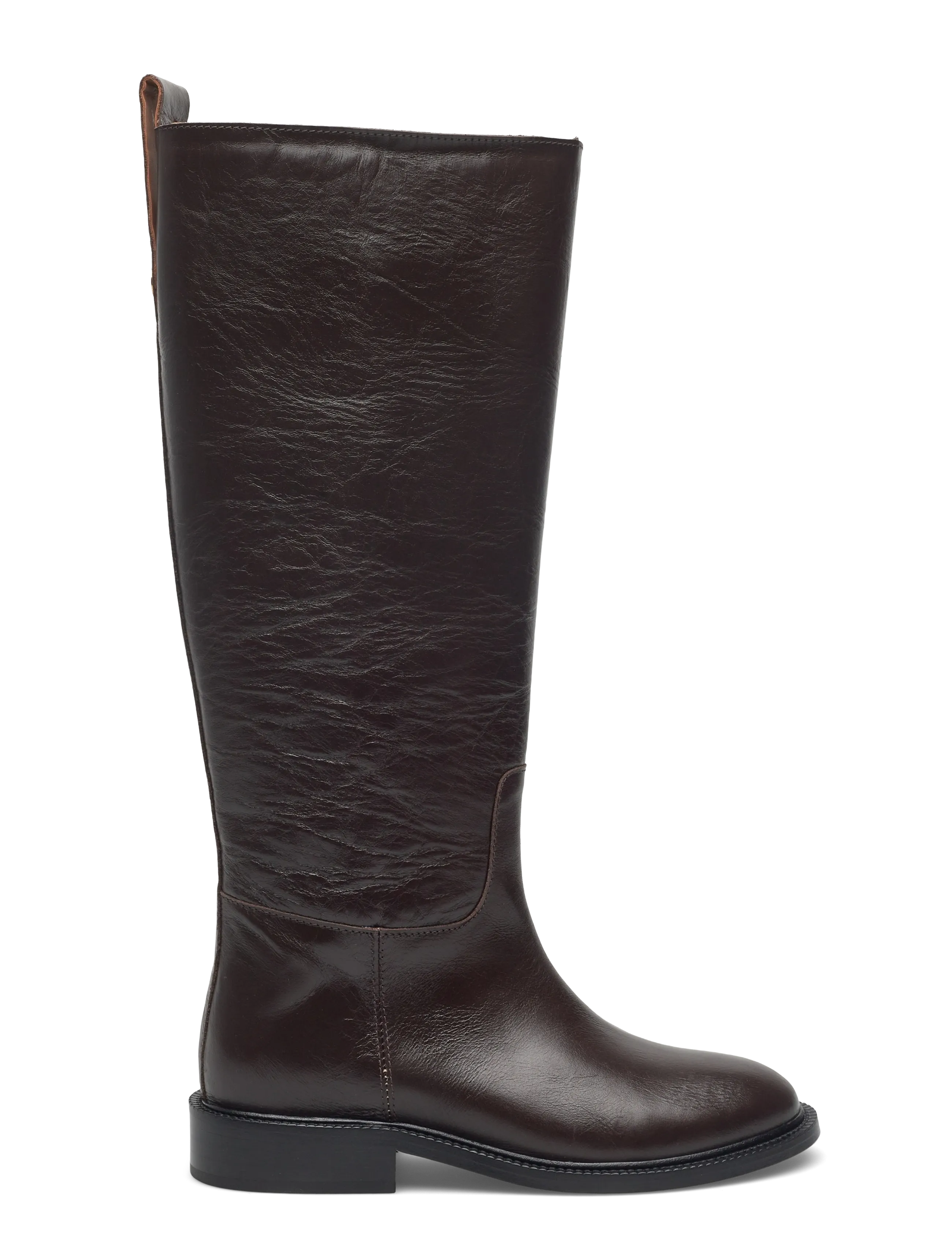 Anonymous Copenhagen - Semih - kniehohe stiefel - crinkled soft calf espresso brown - 1