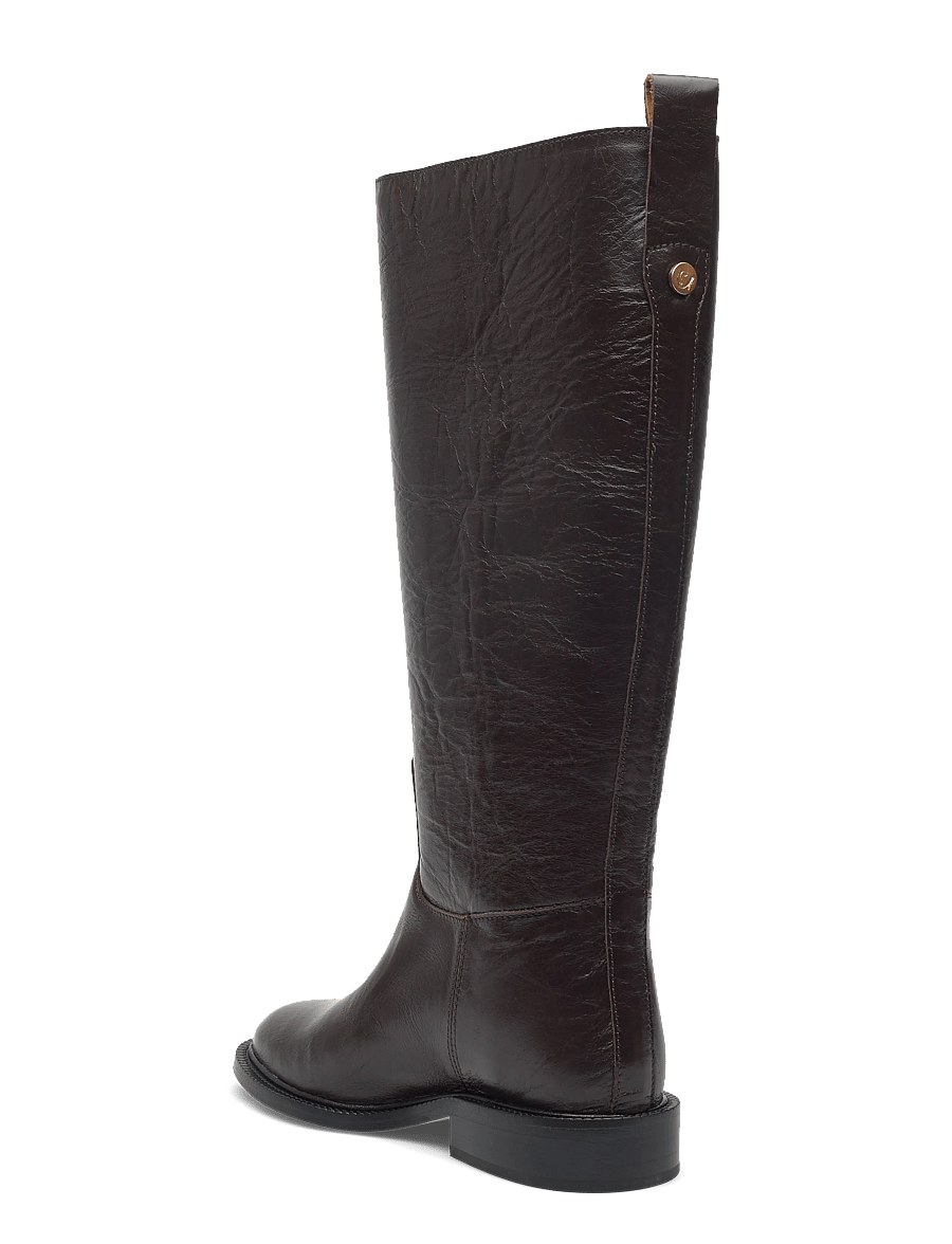 Anonymous Copenhagen - Semih - kniehohe stiefel - crinkled soft calf espresso brown - 2