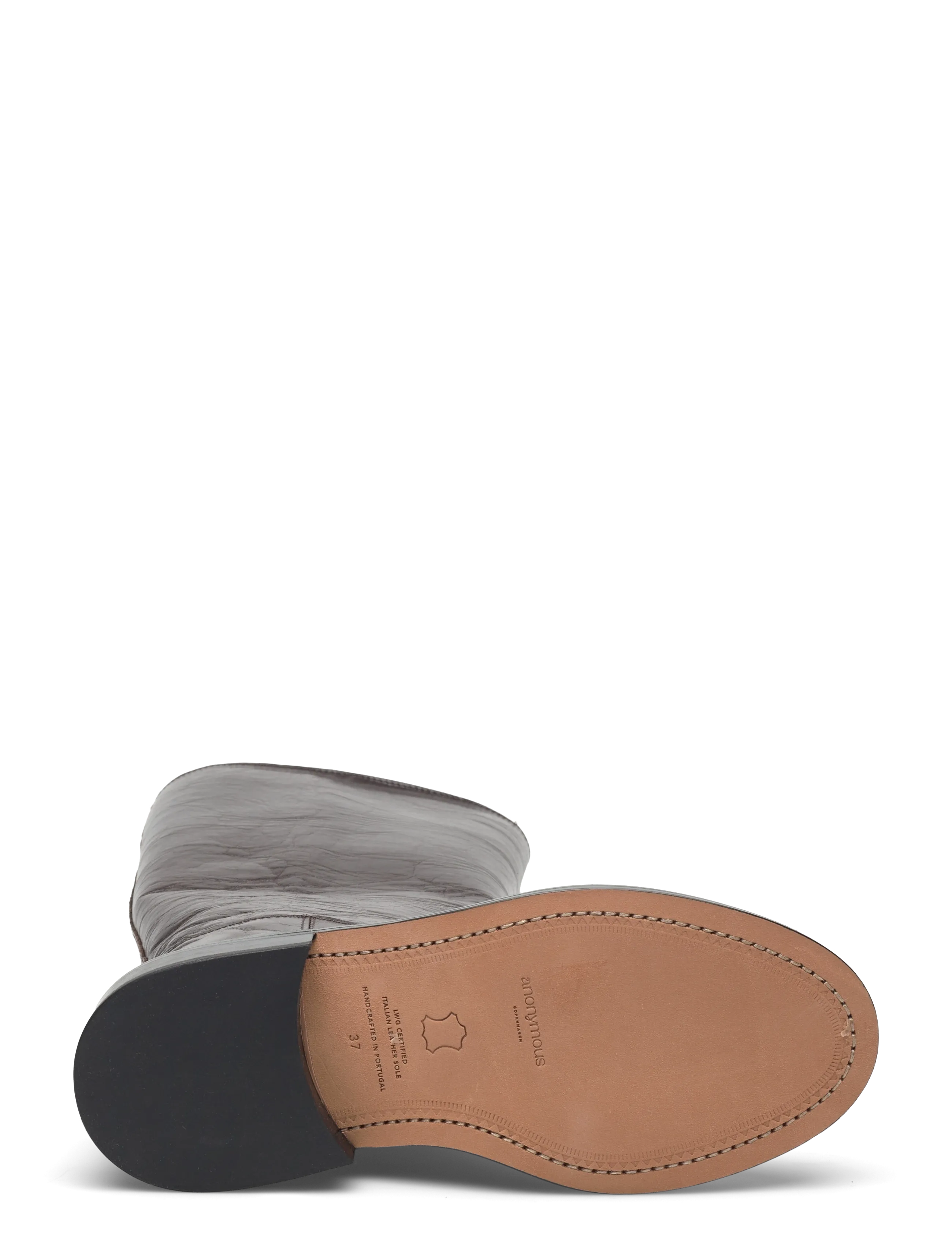 Anonymous Copenhagen - Semih - kniehohe stiefel - crinkled soft calf espresso brown - 4