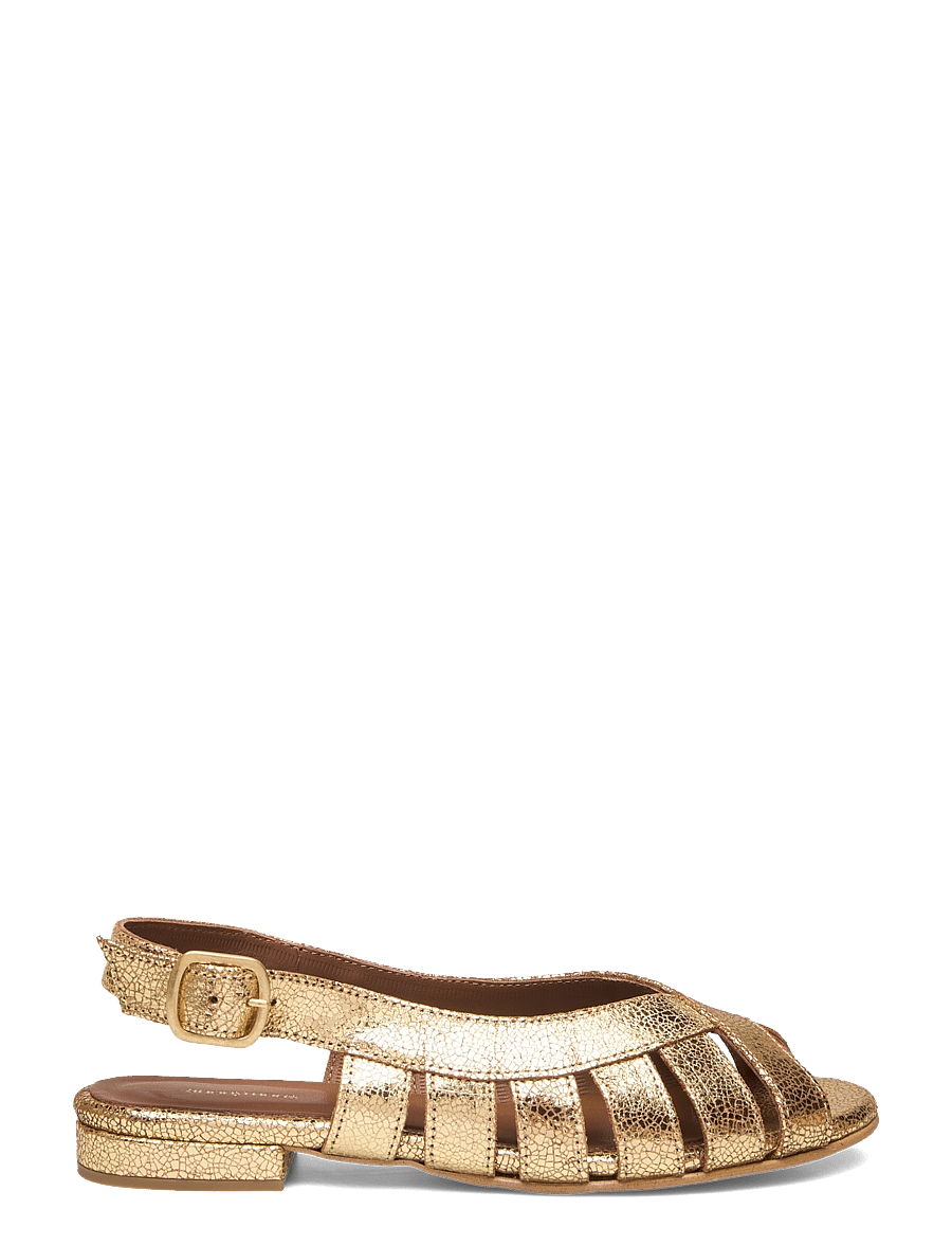 Anonymous Copenhagen - Sophie 20 - sandały gladiatorki - crackled metallic goat gold - 2