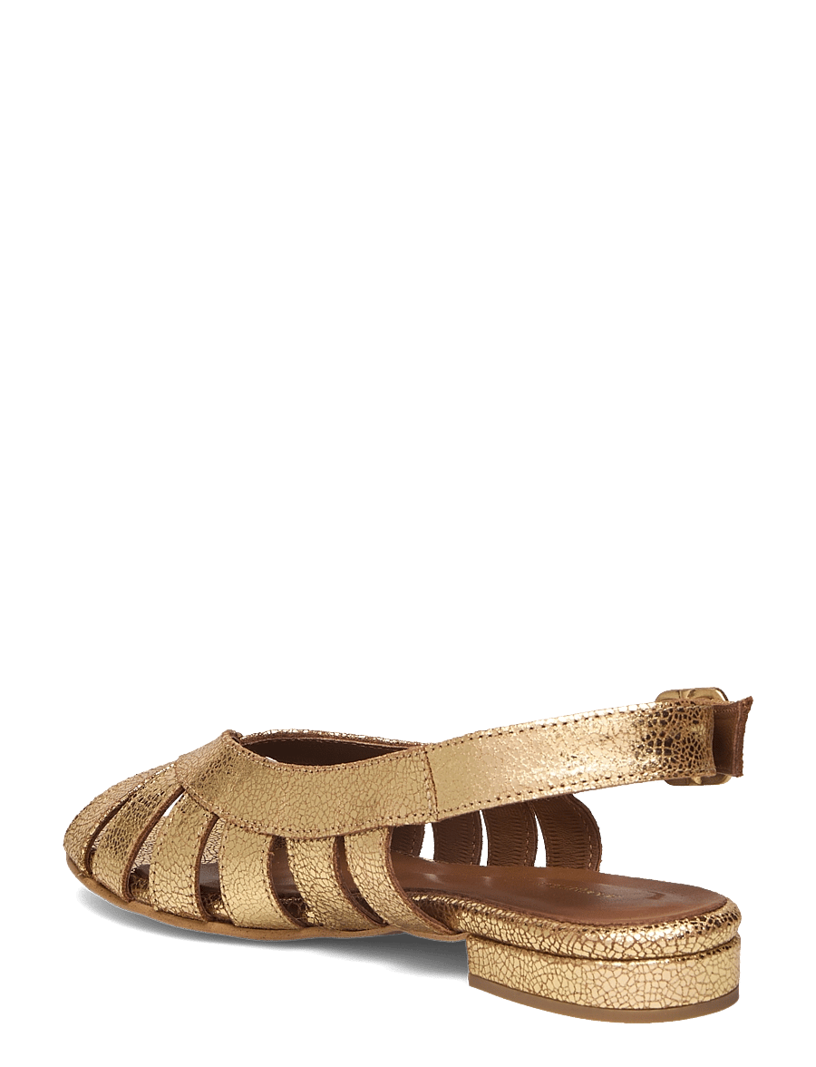 Anonymous Copenhagen - Sophie 20 - sandały gladiatorki - crackled metallic goat gold - 3
