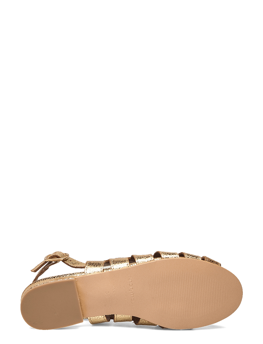 Anonymous Copenhagen - Sophie 20 - sandały gladiatorki - crackled metallic goat gold - 5