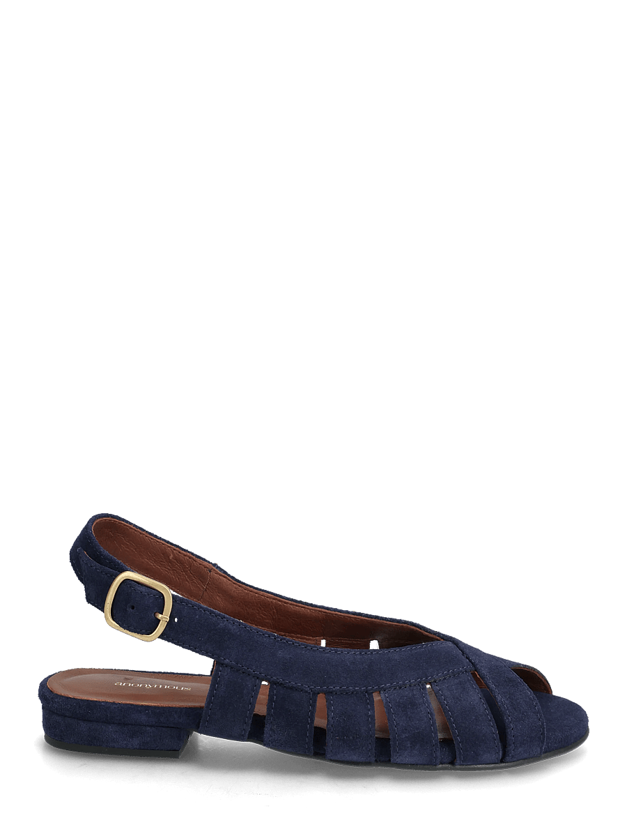 Anonymous Copenhagen - Sophie 20 - gladiatorsandaler - calf suede ink blue - 1