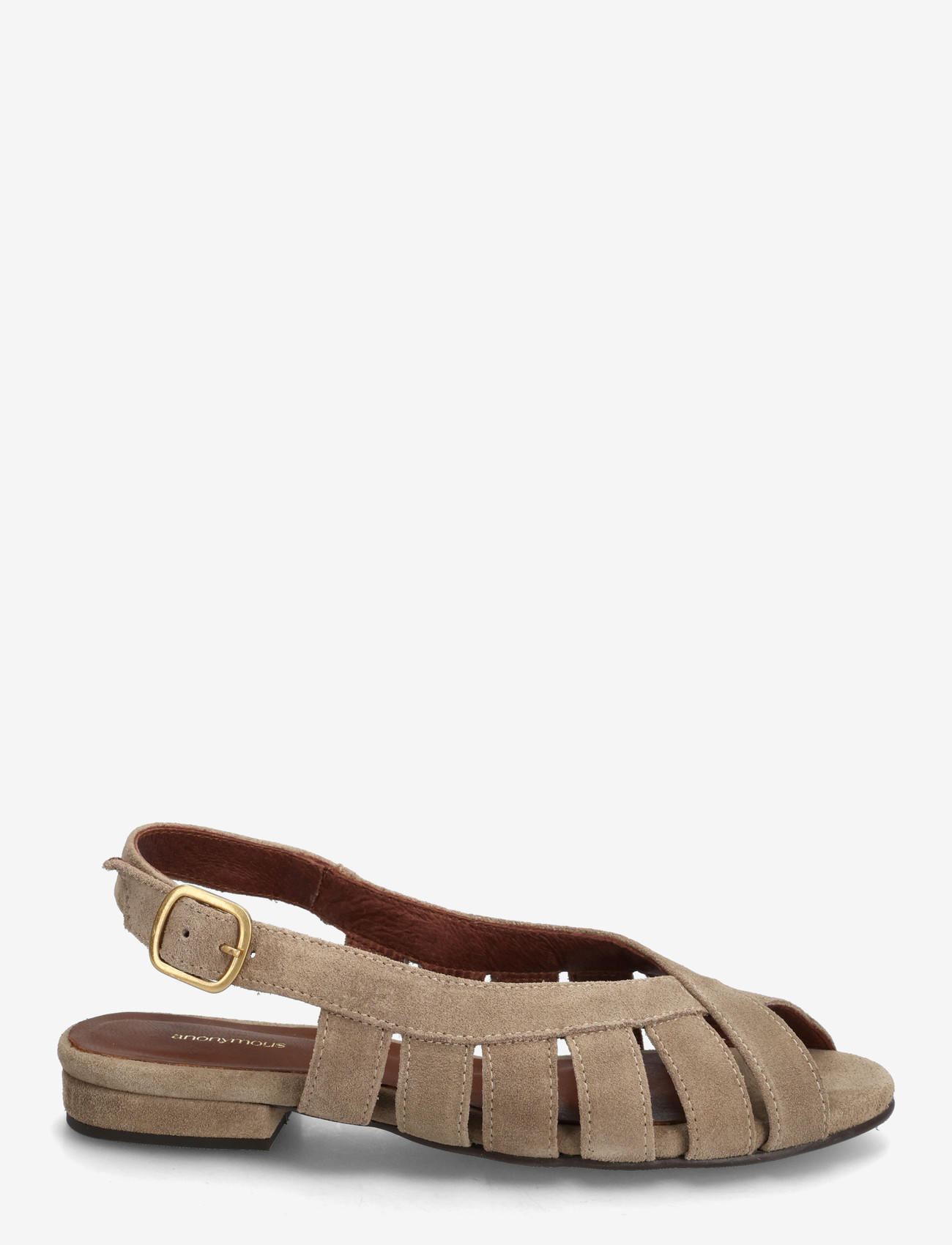 Anonymous Copenhagen - Sophie 20 - gladiatorsandaler - calf suede mushroom - 1