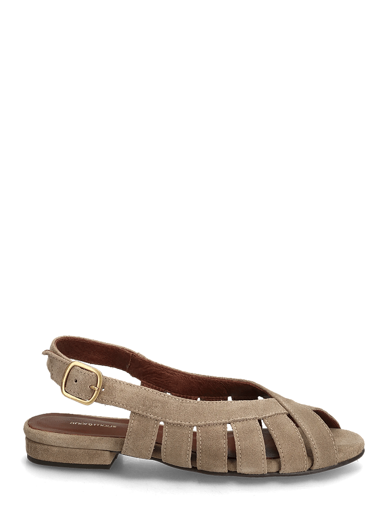 Anonymous Copenhagen - Sophie 20 - gladiatorsandaler - calf suede mushroom - 1