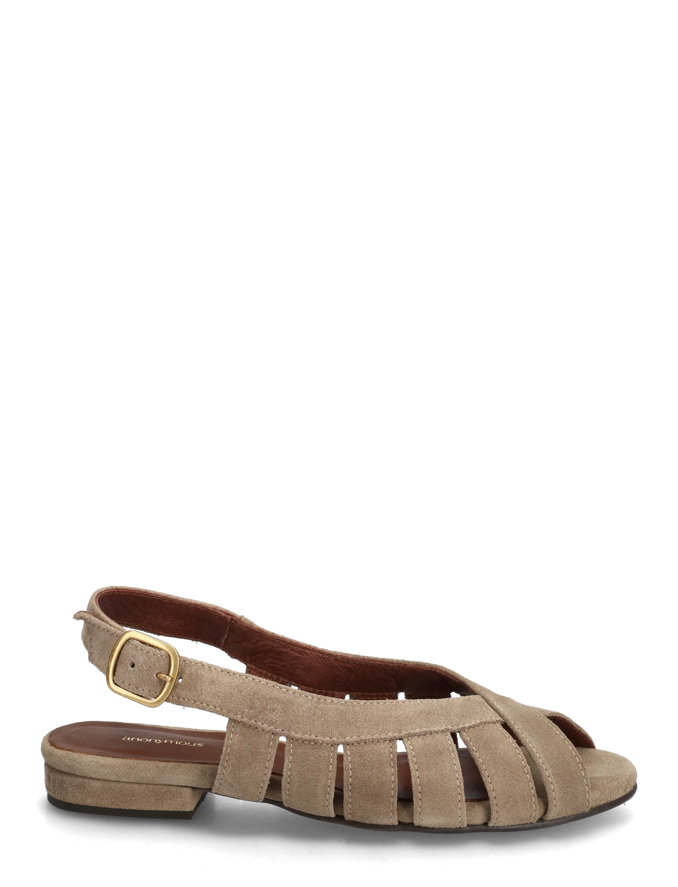 Anonymous Copenhagen - Sophie 20 - gladiatorsandaler - calf suede mushroom - 1