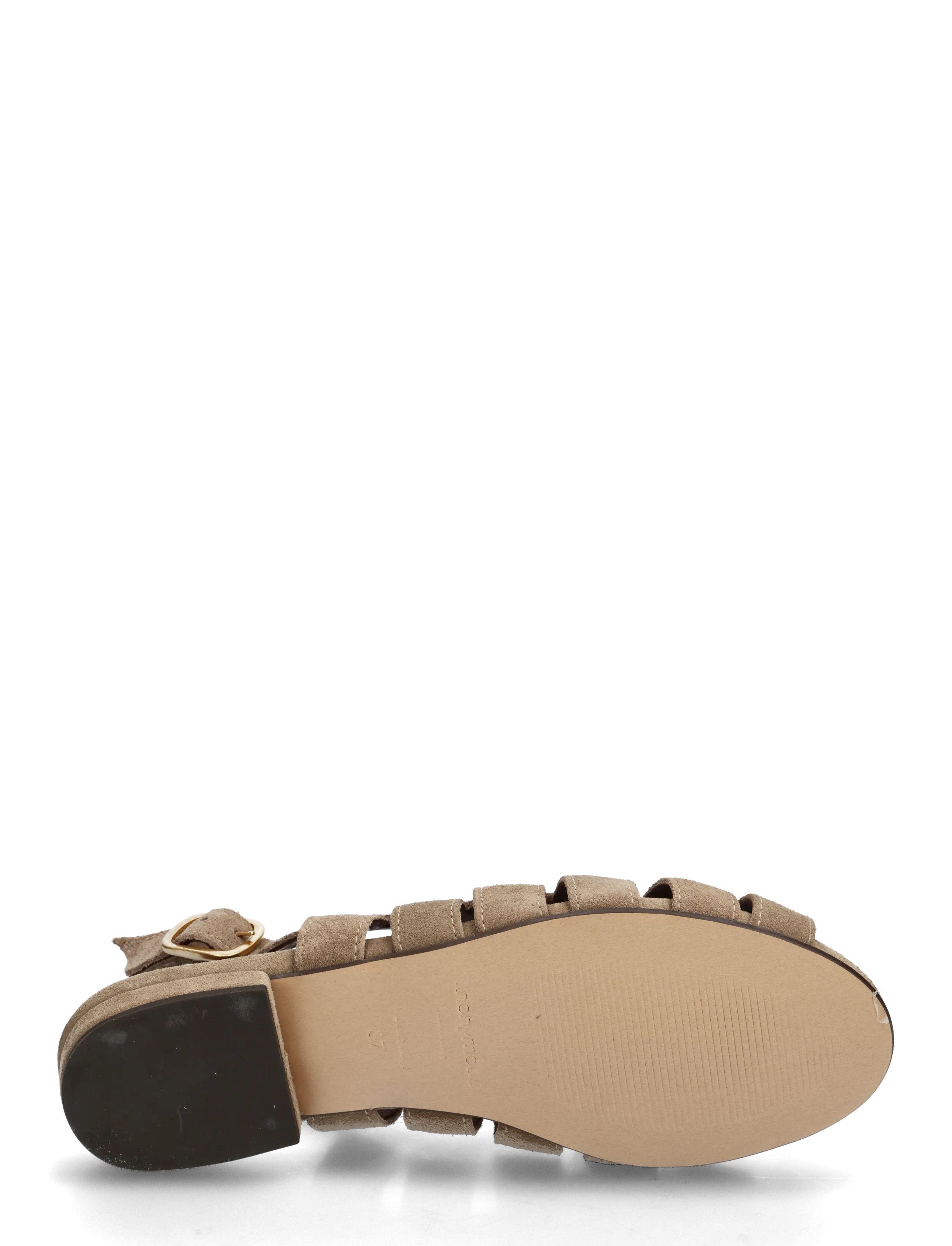 Anonymous Copenhagen - Sophie 20 - gladiatorsandaler - calf suede mushroom - 4