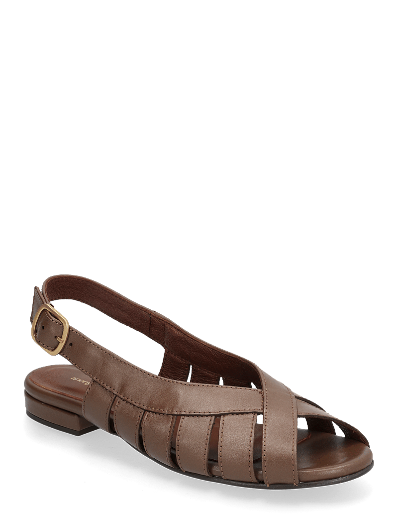 Anonymous Copenhagen - Sophie 20 - flade sandaler - soft calf dark taupe - 0