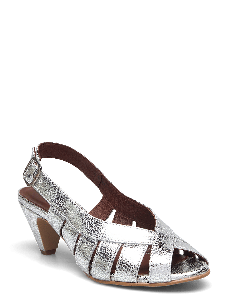 Anonymous Copenhagen - Sophie 50 stiletto - slingbacks met hak - crackled metallic goat silver - 0