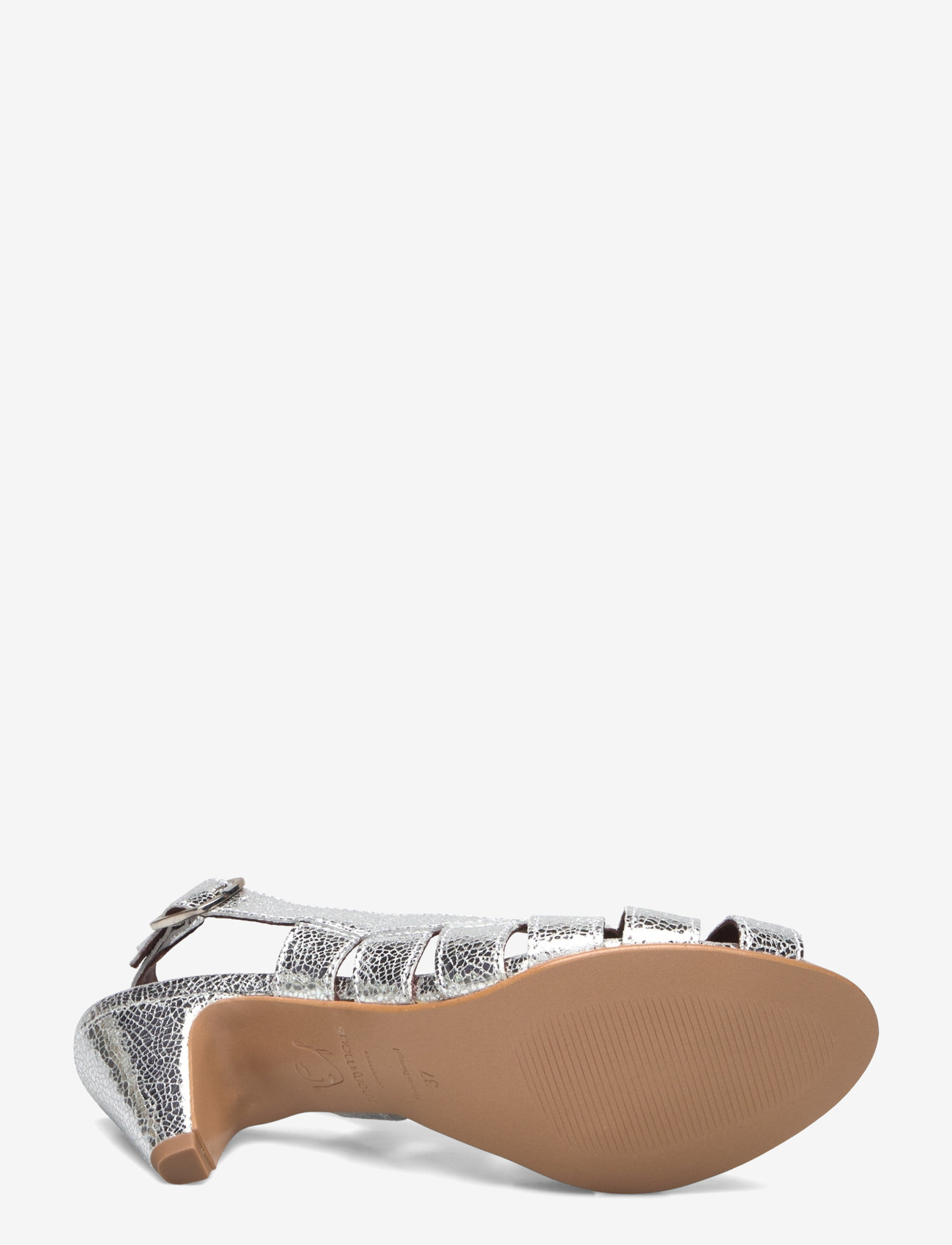 Anonymous Copenhagen - Sophie 50 stiletto - slingbacks met hak - crackled metallic goat silver - 4