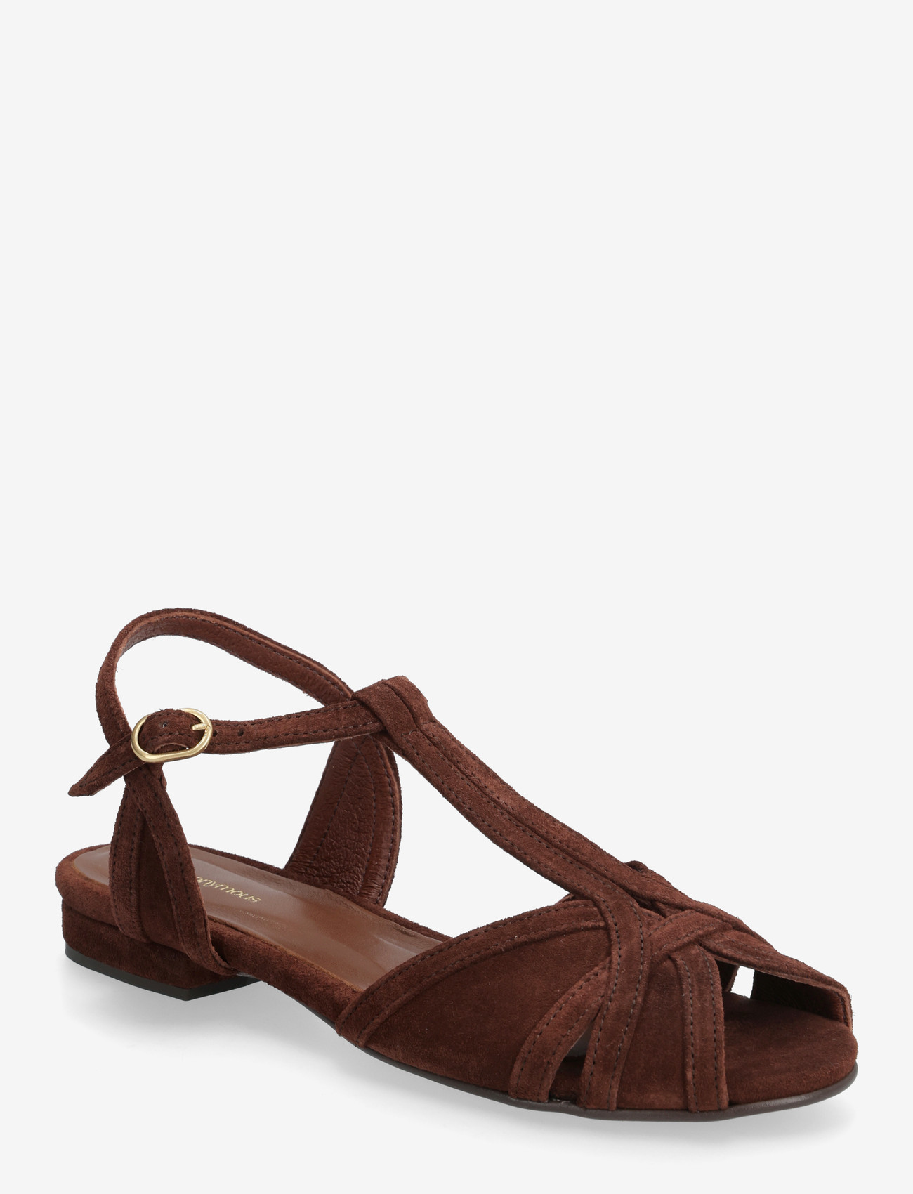 Anonymous Copenhagen - Therese 20 - flade sandaler - calf suede chocolate - 0