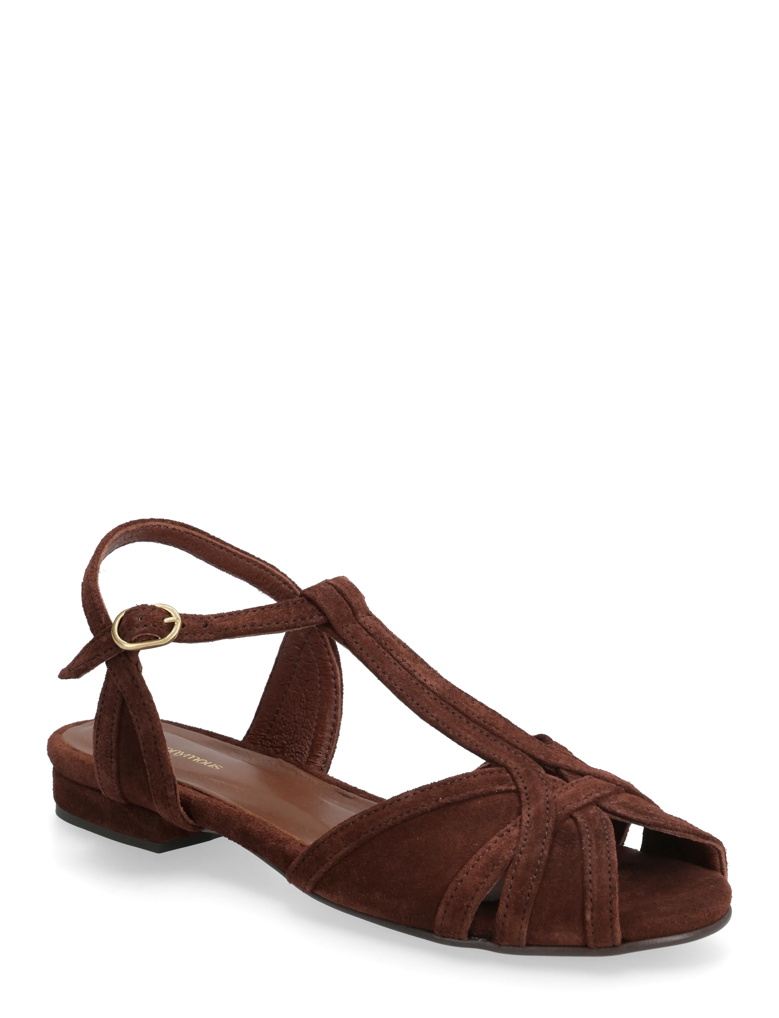 Anonymous Copenhagen Therese 20 - Sandals - CALF SUEDE CHOCOLATE / brown