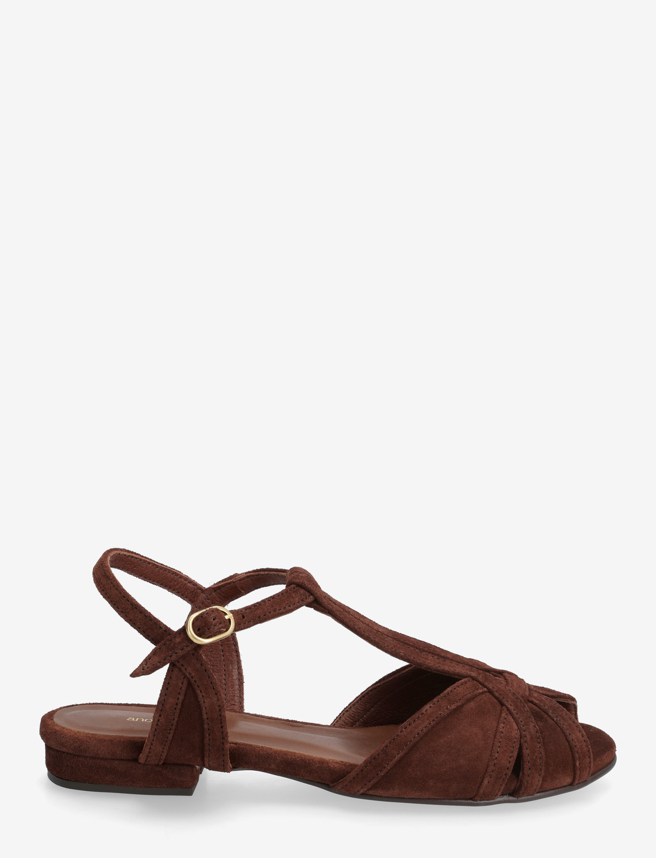 Anonymous Copenhagen - Therese 20 - flade sandaler - calf suede chocolate - 1