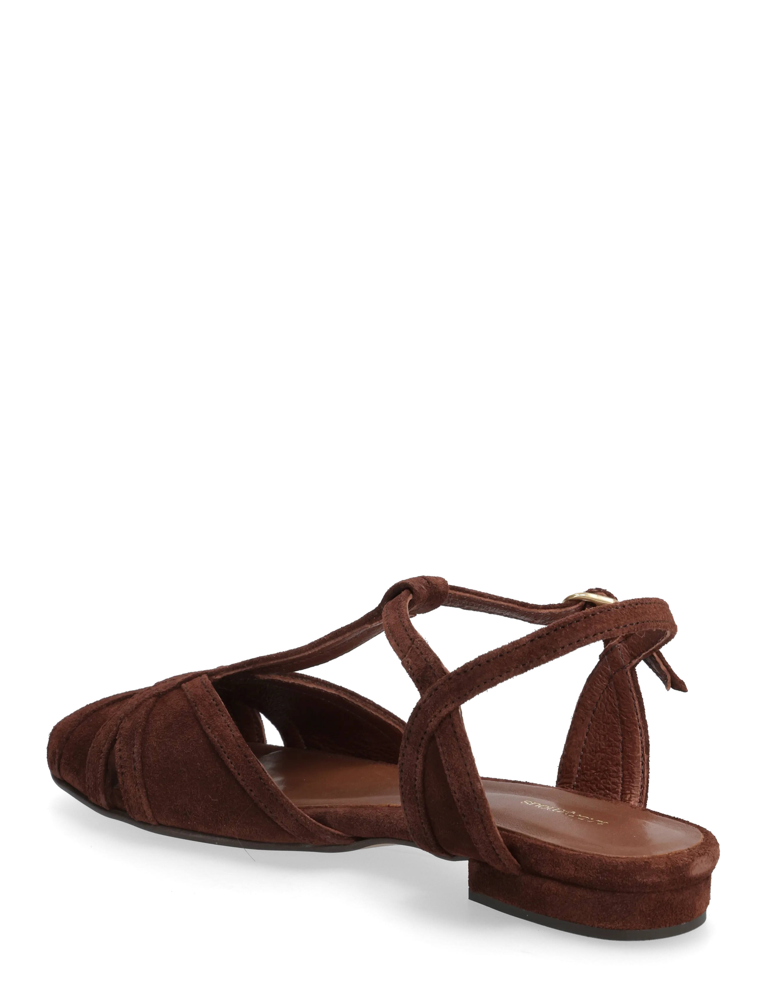 Anonymous Copenhagen - Therese 20 - flache sandalen - calf suede chocolate - 2