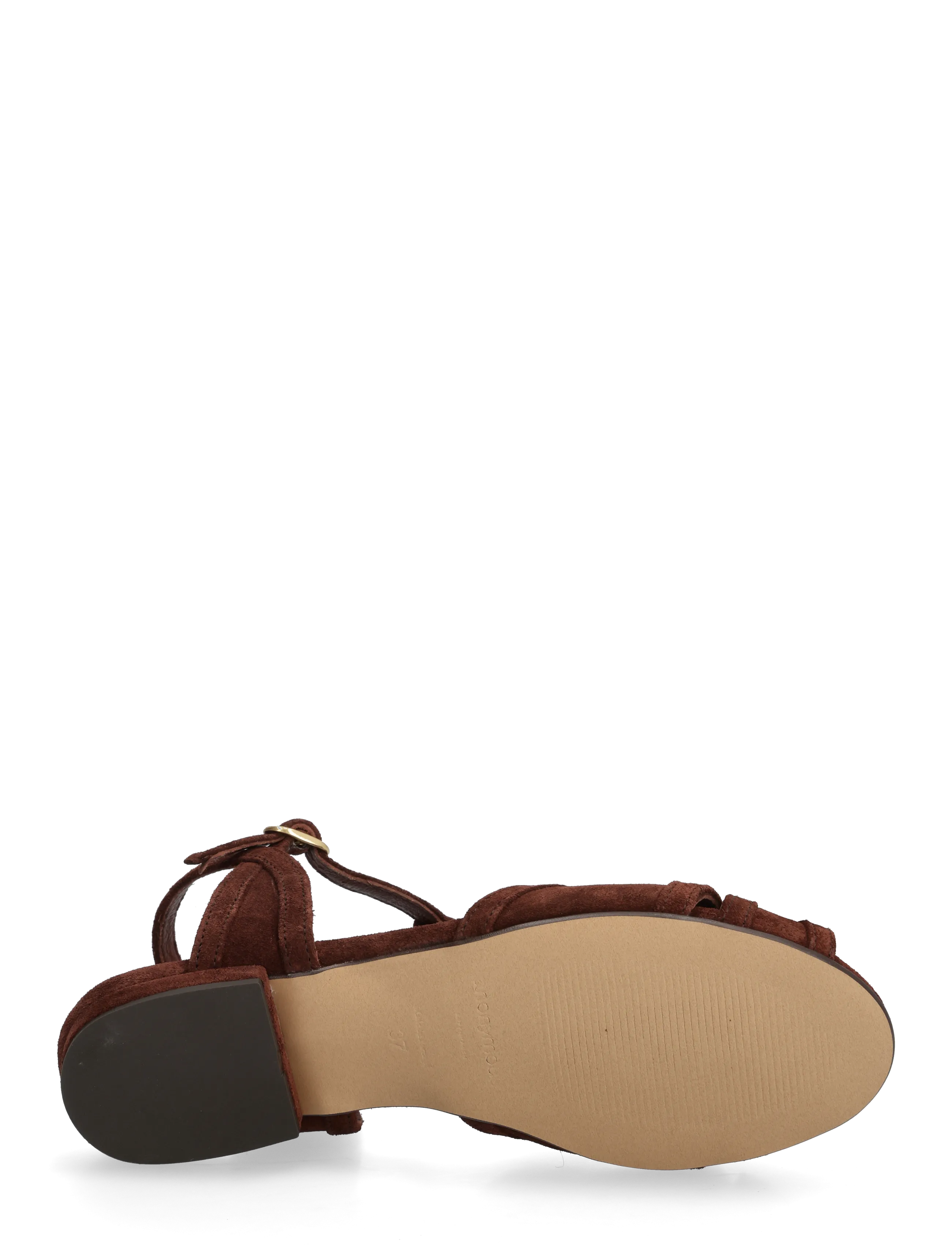 Anonymous Copenhagen - Therese 20 - flache sandalen - calf suede chocolate - 4