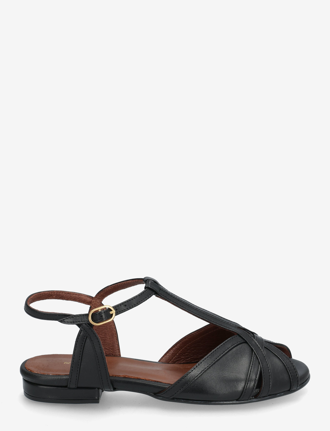 Anonymous Copenhagen - Therese 20 - flat sandals - shiny lamb black - 1