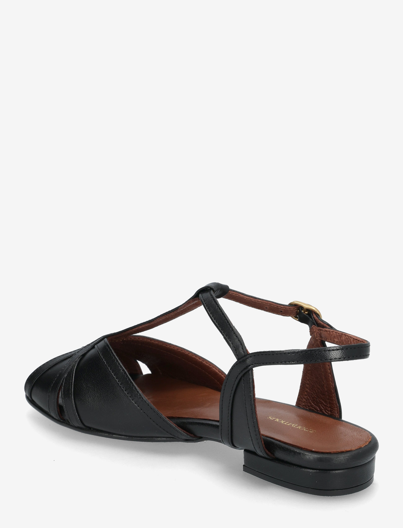 Anonymous Copenhagen - Therese 20 - flat sandals - shiny lamb black - 2