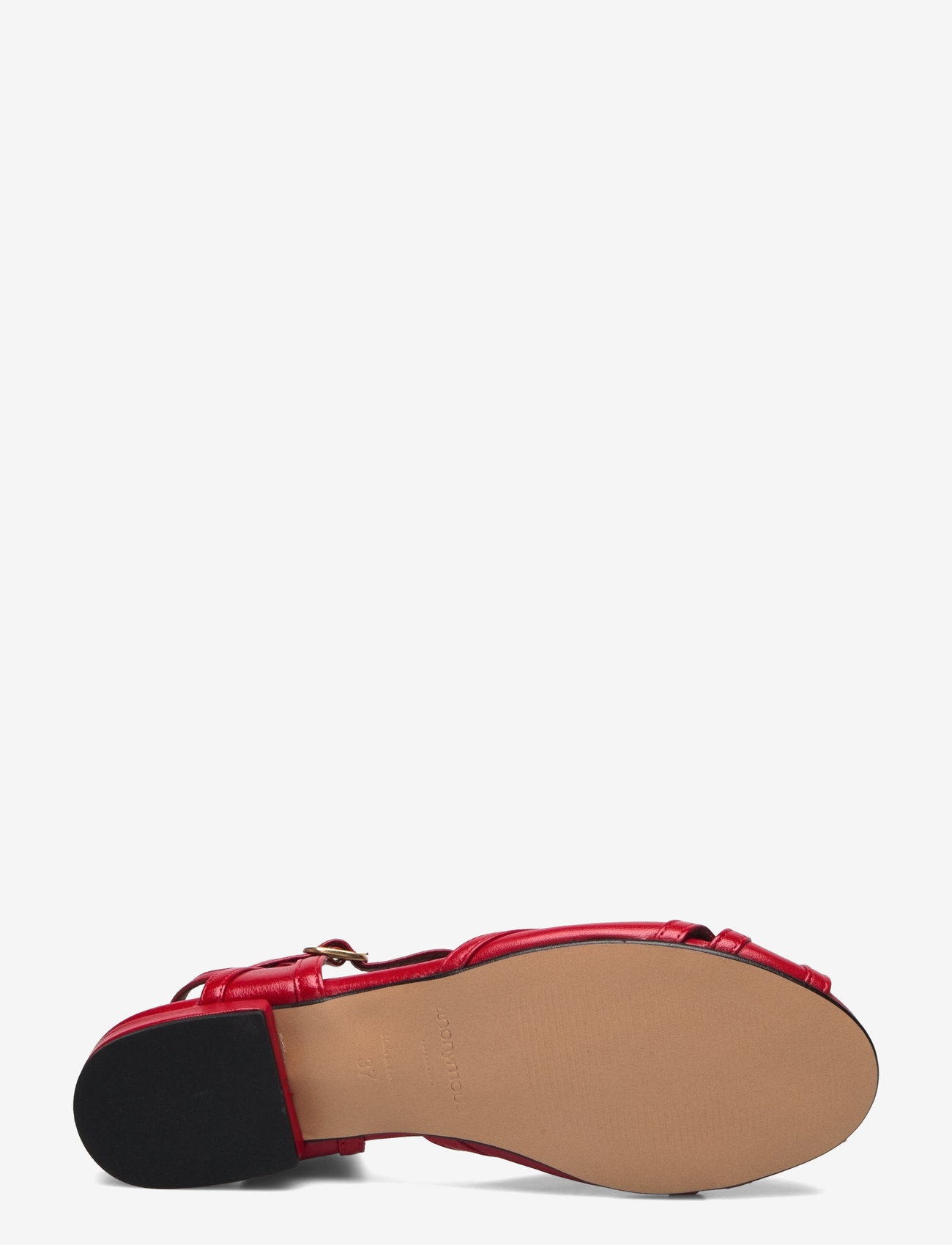 Anonymous Copenhagen - Therese 20 - platta sandaler - shiny lamb ruby red - 4