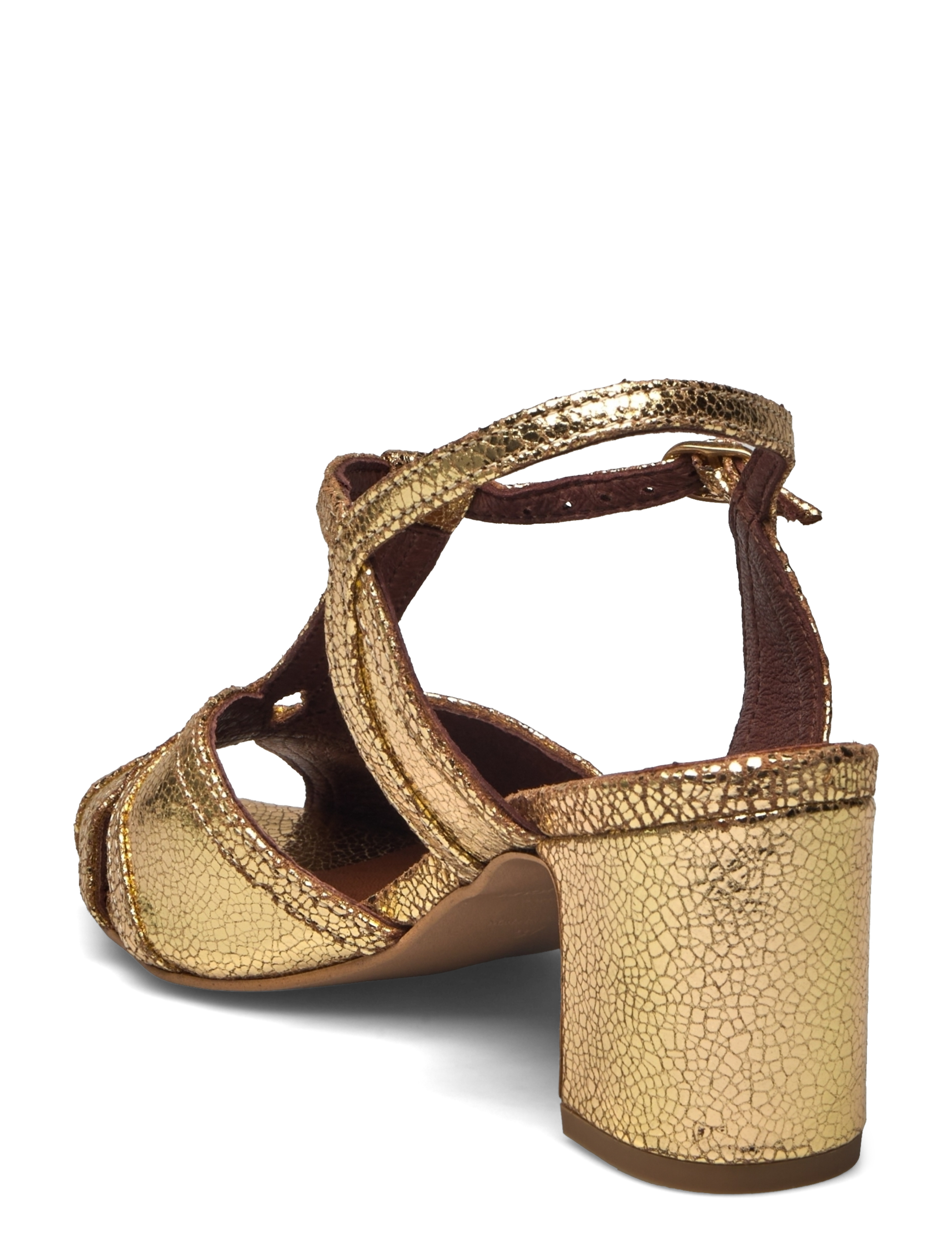 Anonymous Copenhagen - Therese 55 - sandaler med hæl - crackled metallic goat gold - 2