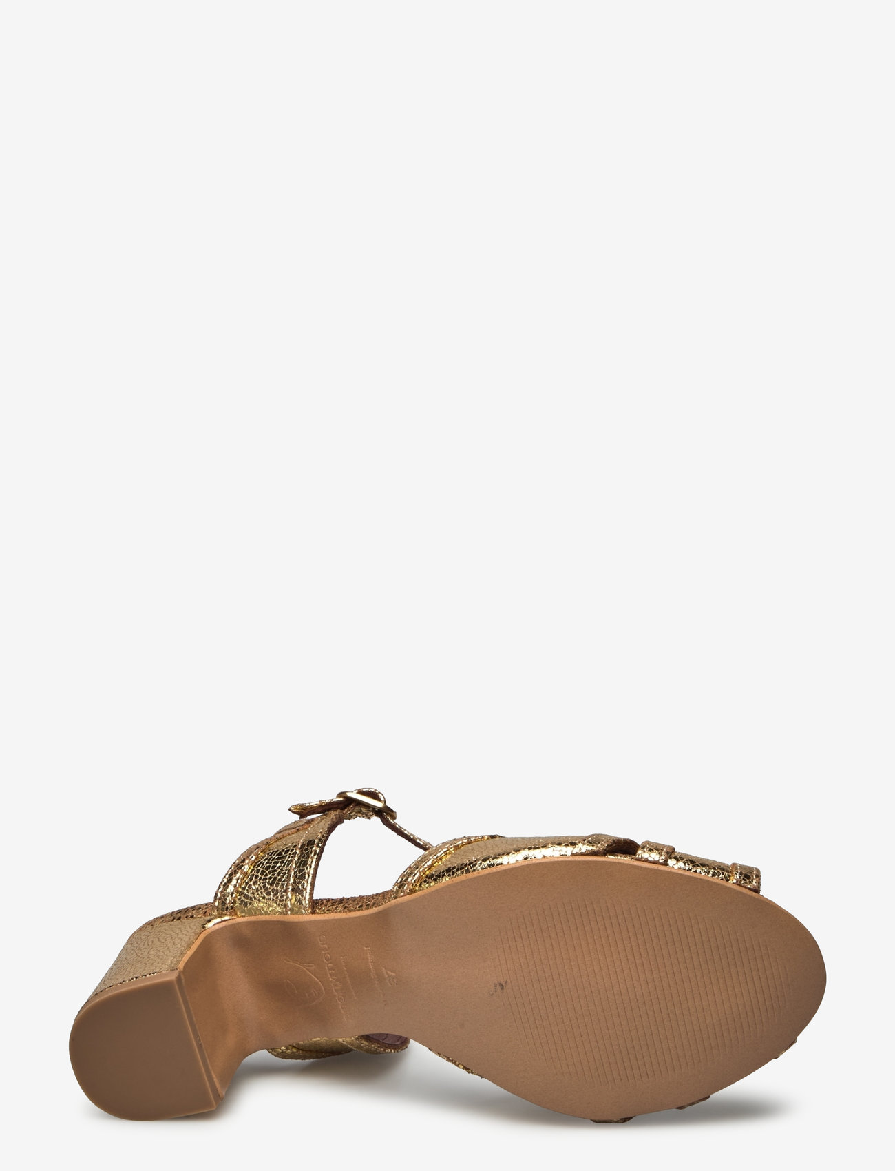 Anonymous Copenhagen - Therese 55 - heeled sandals - crackled metallic goat gold - 3
